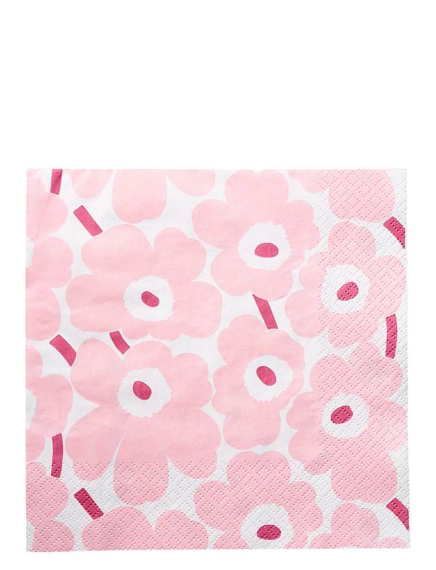 Marimekko by Havi - Marimekko napkin Mini Unikko light pink - papirservietter - pink - 1