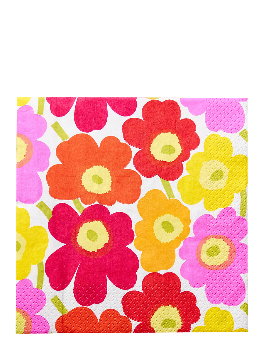 Marimekko by Havi - Marimekko napkin Mini Unikko - popierinės servetėlės - pink - 0