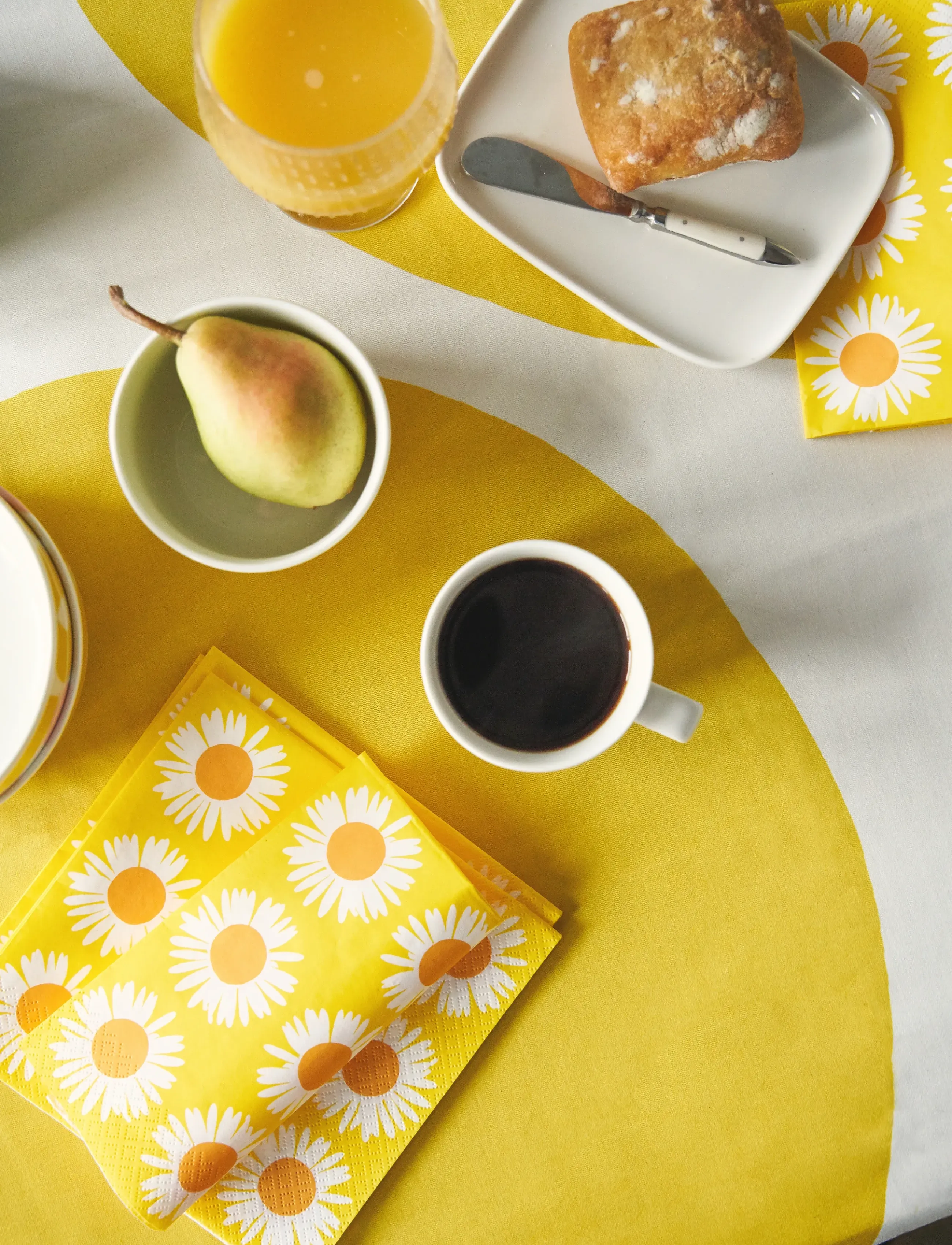 Marimekko by Havi - Marimekko napkin Auringonkukka - servetit - yellow - 3