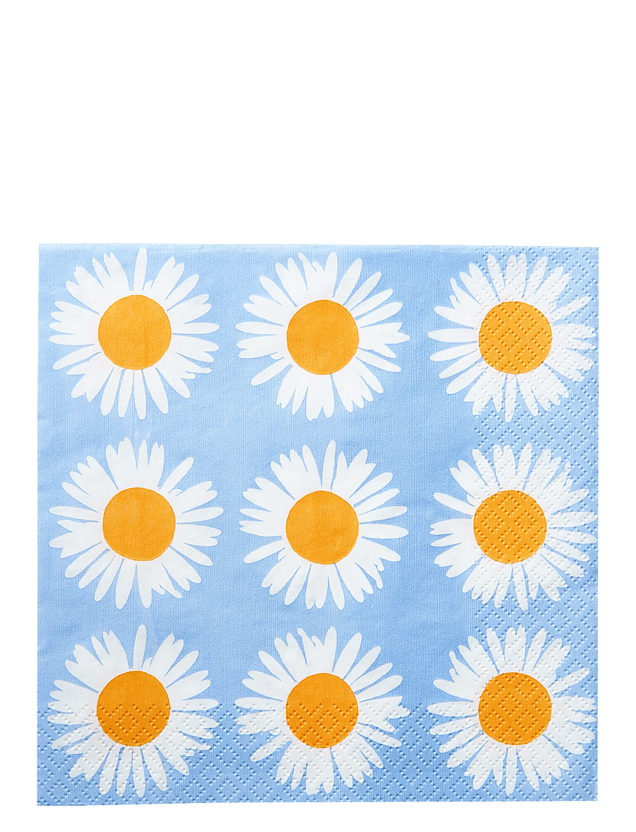 Marimekko by Havi - Marimekko napkin Auringonkukka - papierservietten - blue - 0