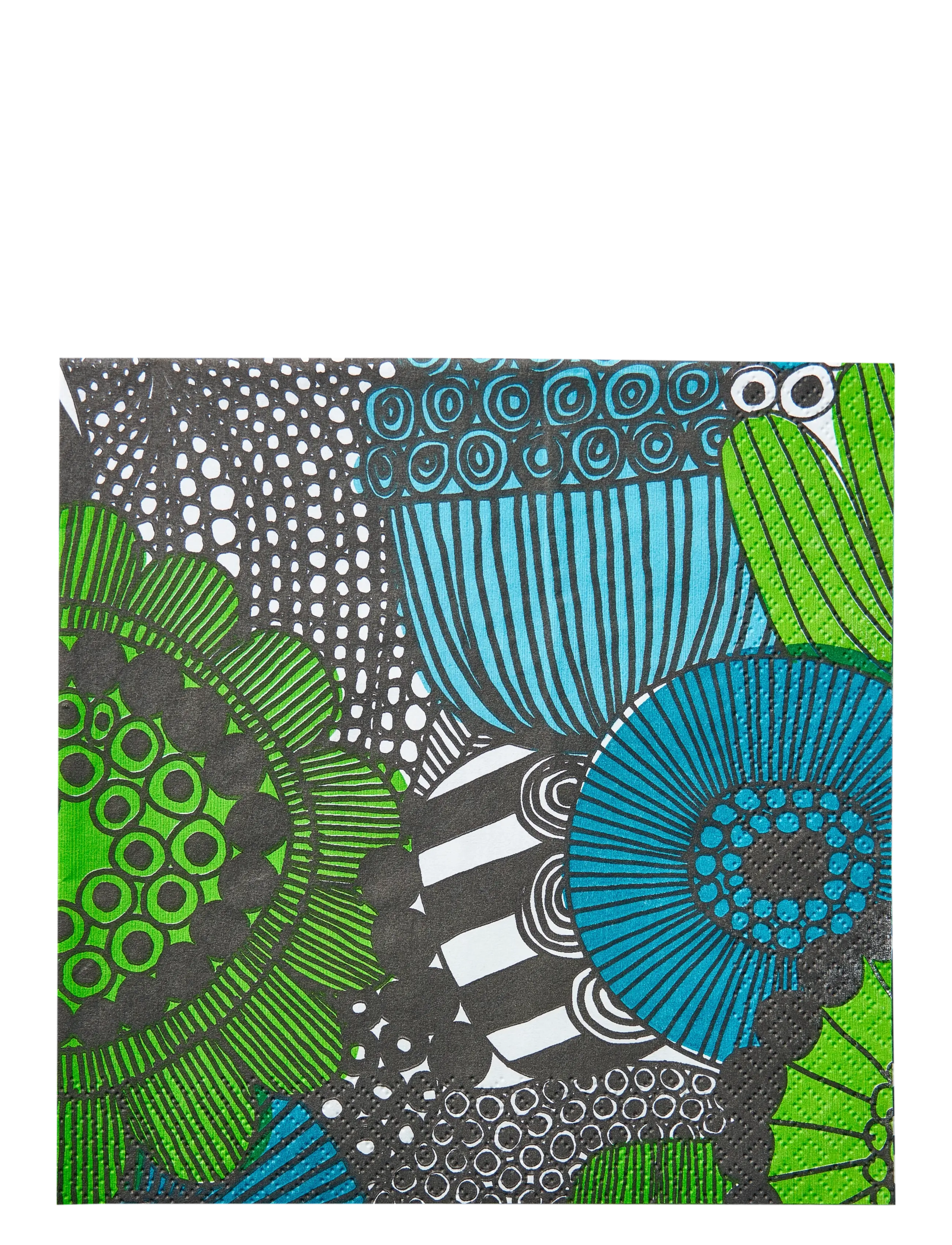 Marimekko by Havi Marimekko Napkin Siirtolapuutarha, Paper Serviet, Blå, Str: 33X33CM