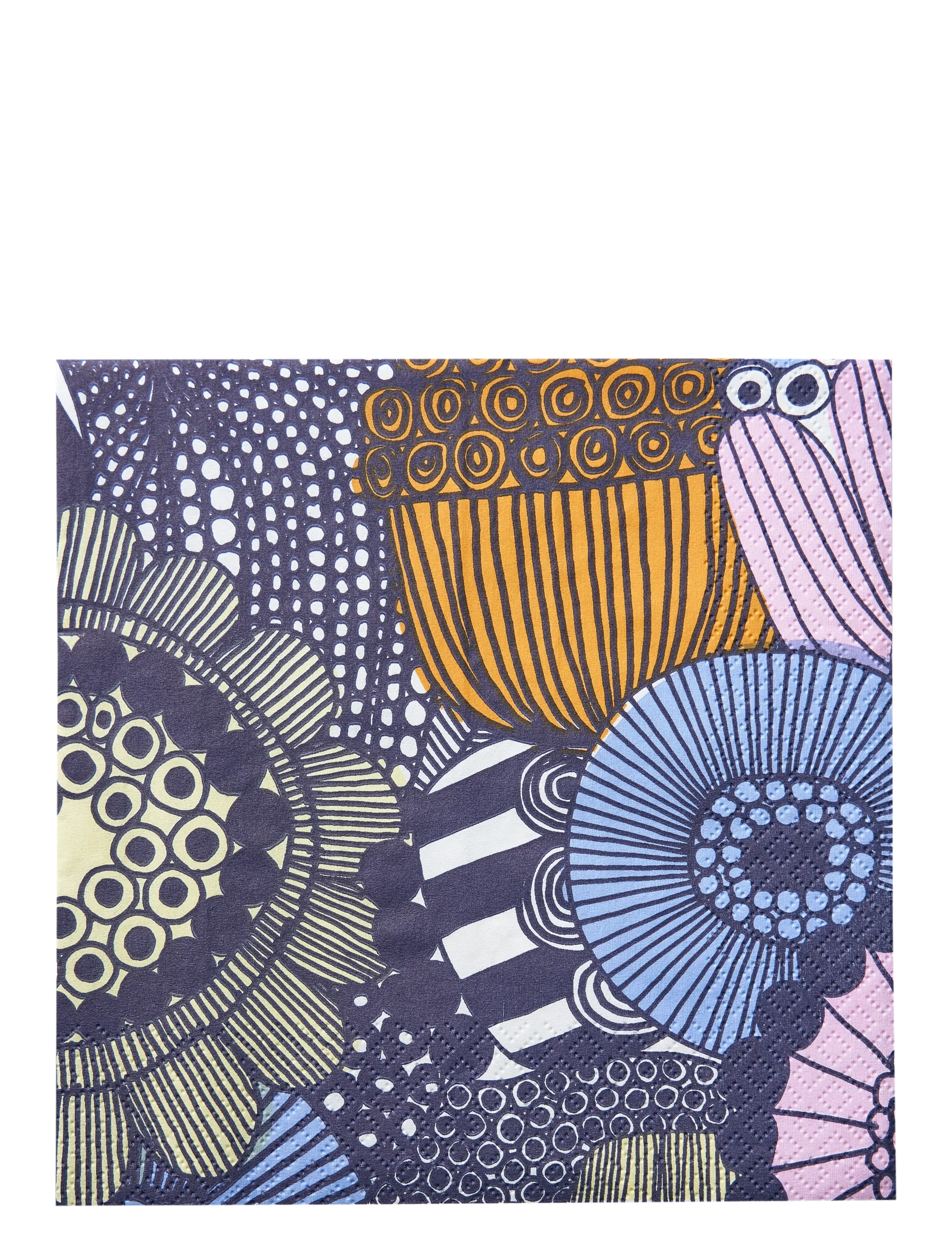 Marimekko by Havi Marimekko Napkin Siirtolapuutarha, Paper Serviet, Navy, Str: 33X33CM