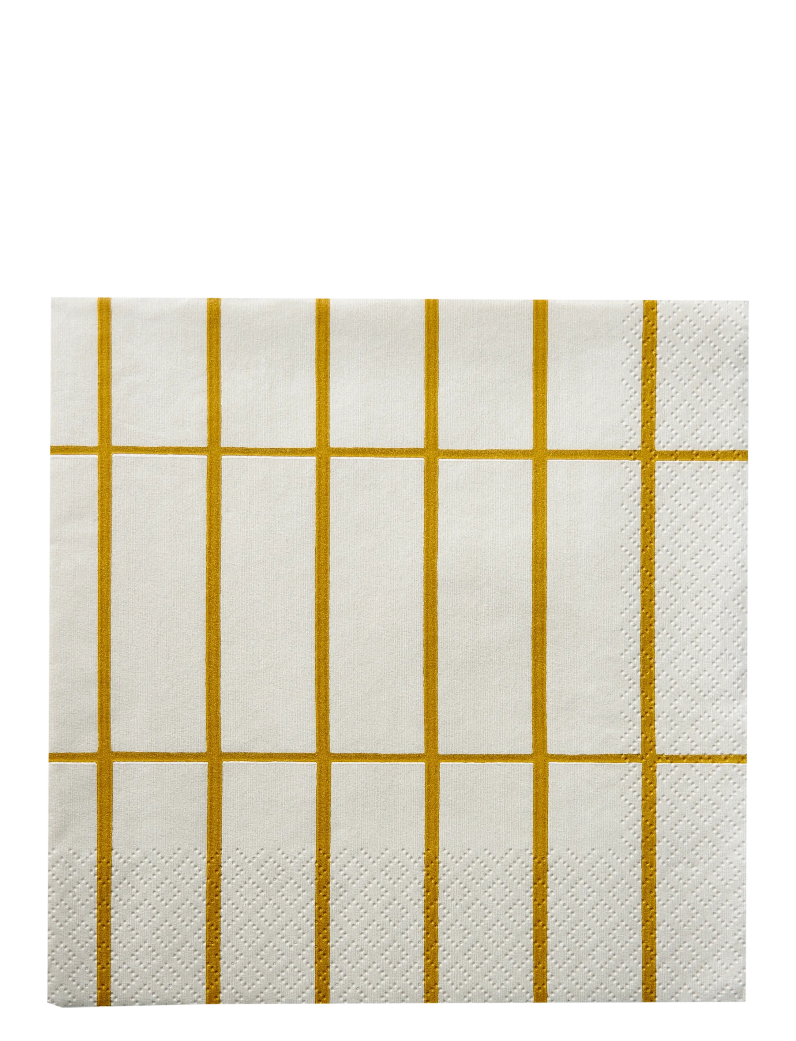 Marimekko by Havi Marimekko Napkin Tiiliskivi, Paper Serviet, Guld, Str: 33X33CM