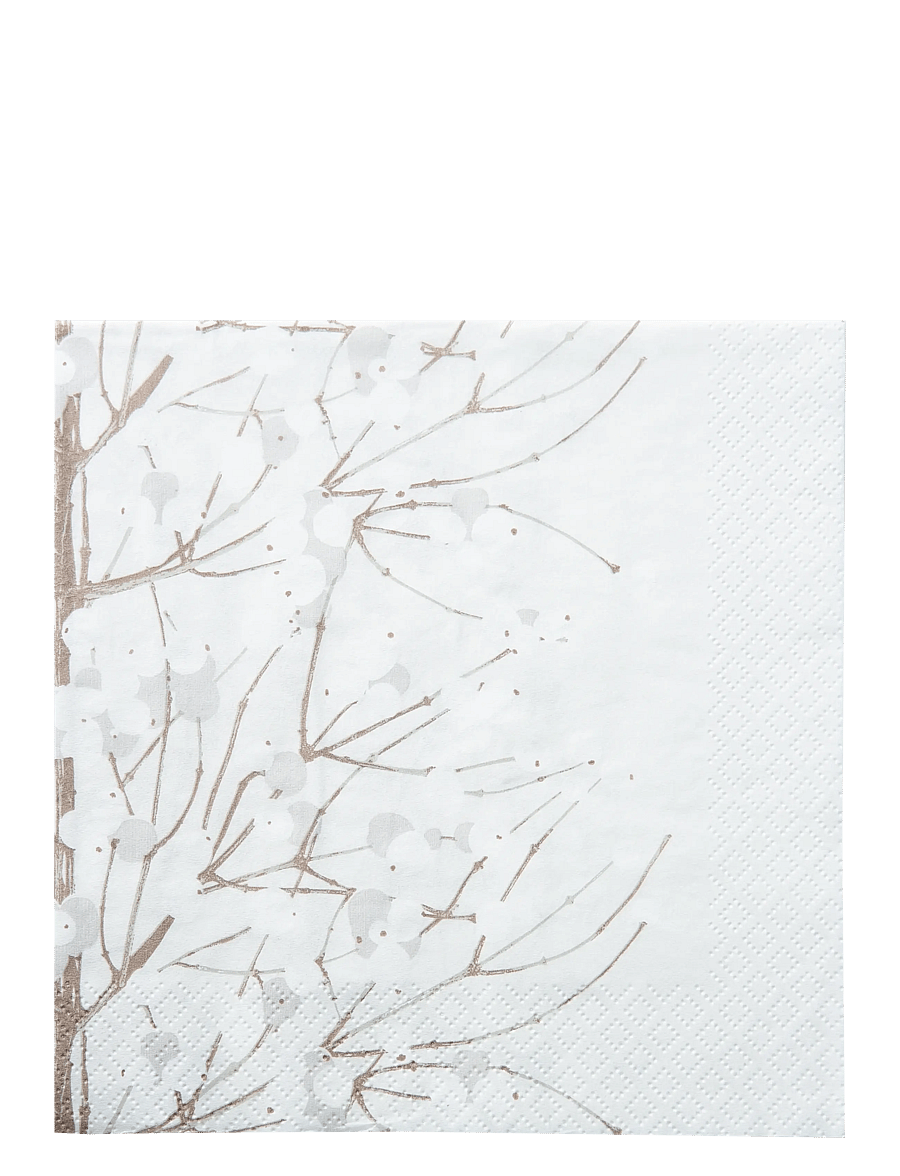 Marimekko by Havi - Marimekko napkin Lumimarja - pabersalvrätikud - white - 0