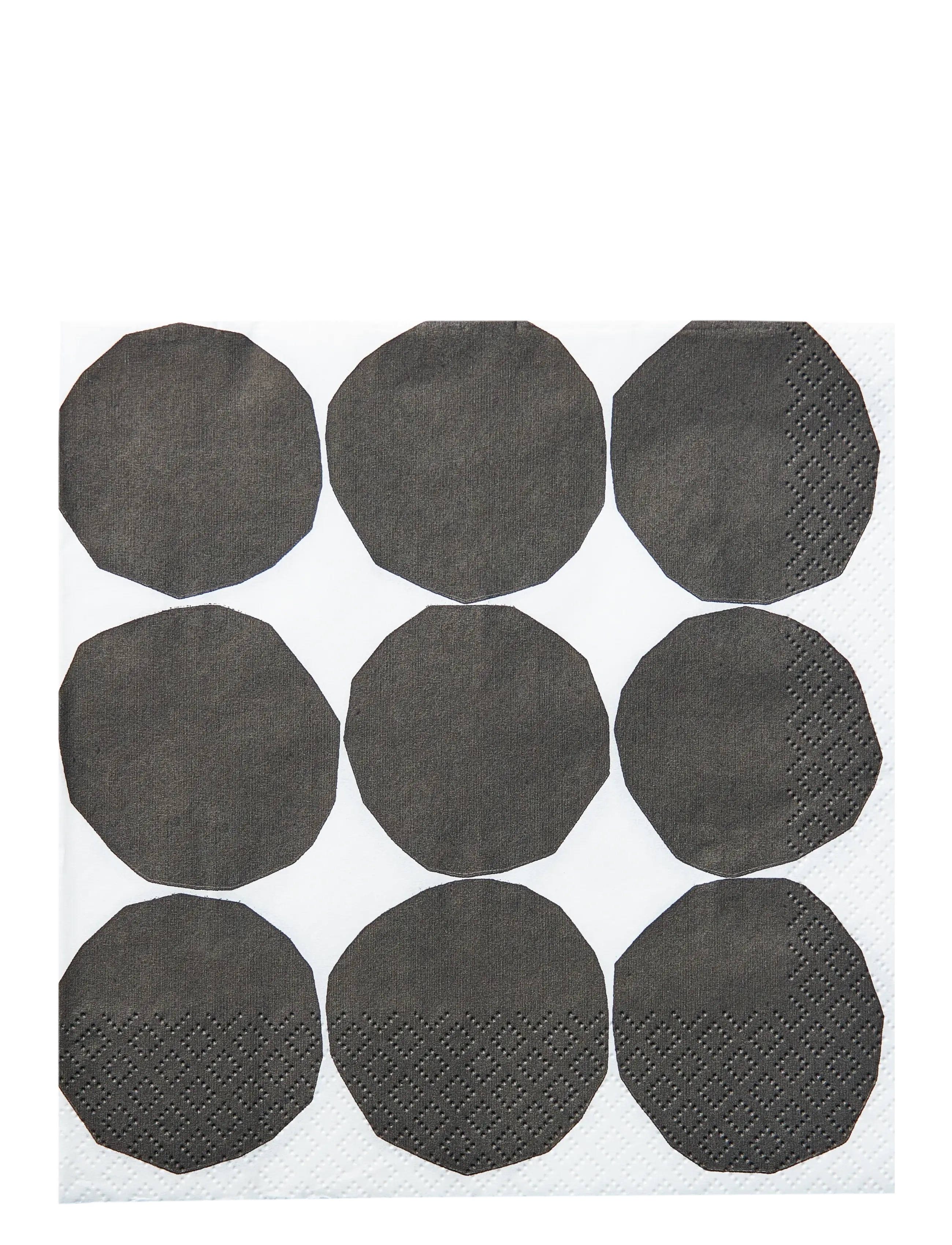 Marimekko by Havi Marimekko Napkin Kivet, Paper Serviet, Sort, Str: 33X33CM