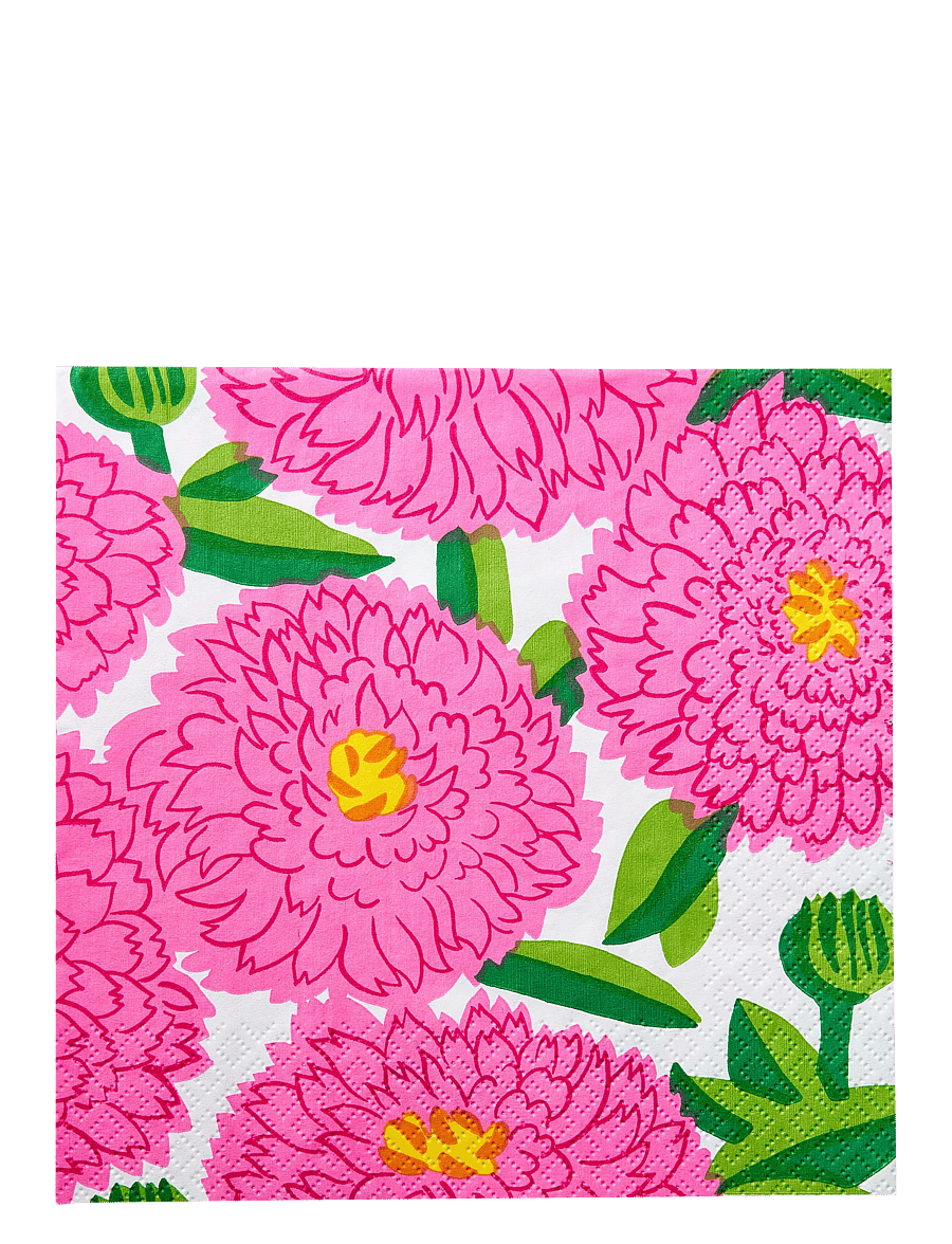 Marimekko by Havi - Marimekko napkin Primavera - linased ja puuvillased salvrätikud - pink - 0