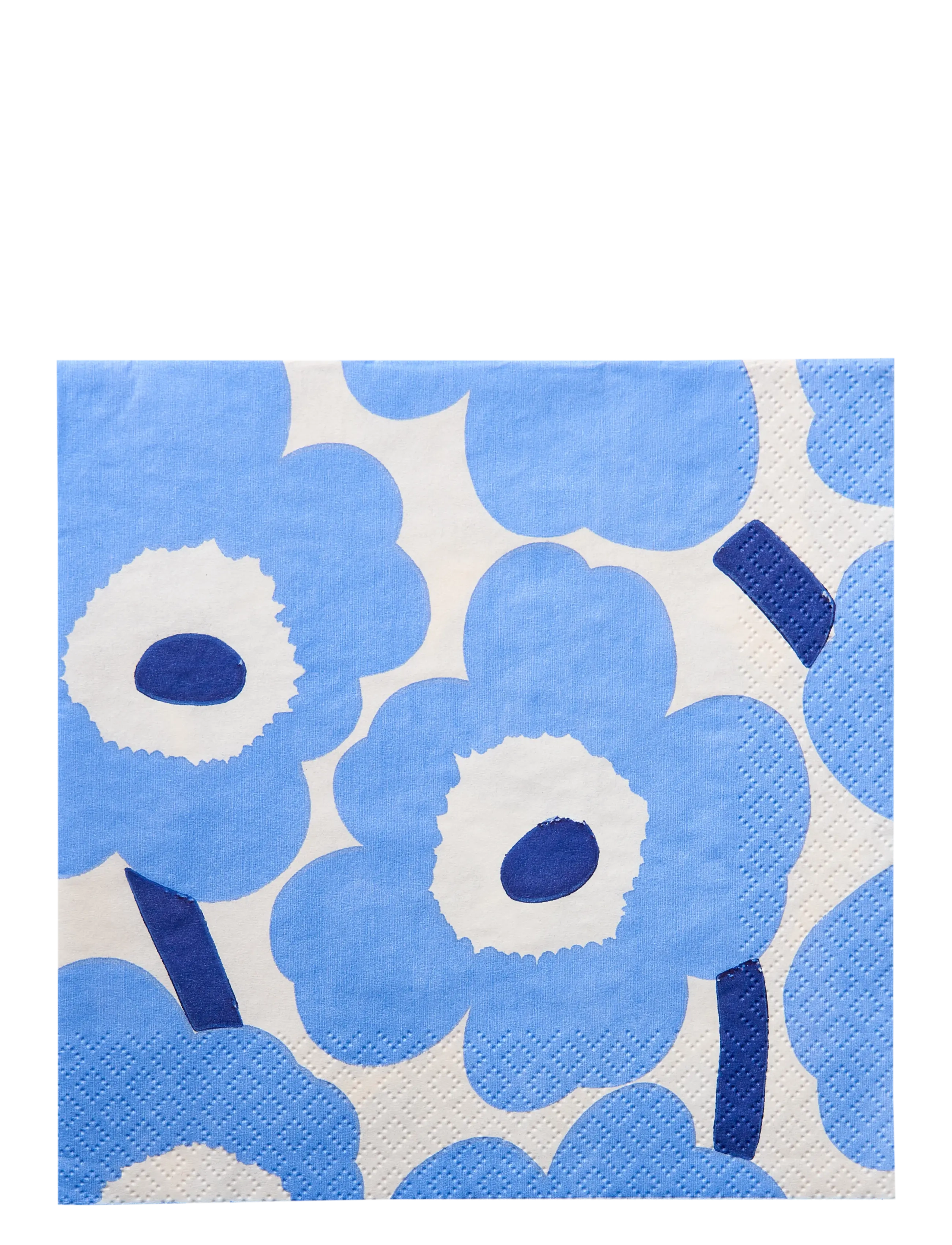 Marimekko by Havi Marimekko Napkin Unikko, Paper Serviet, Blå, Str: 33X33CM