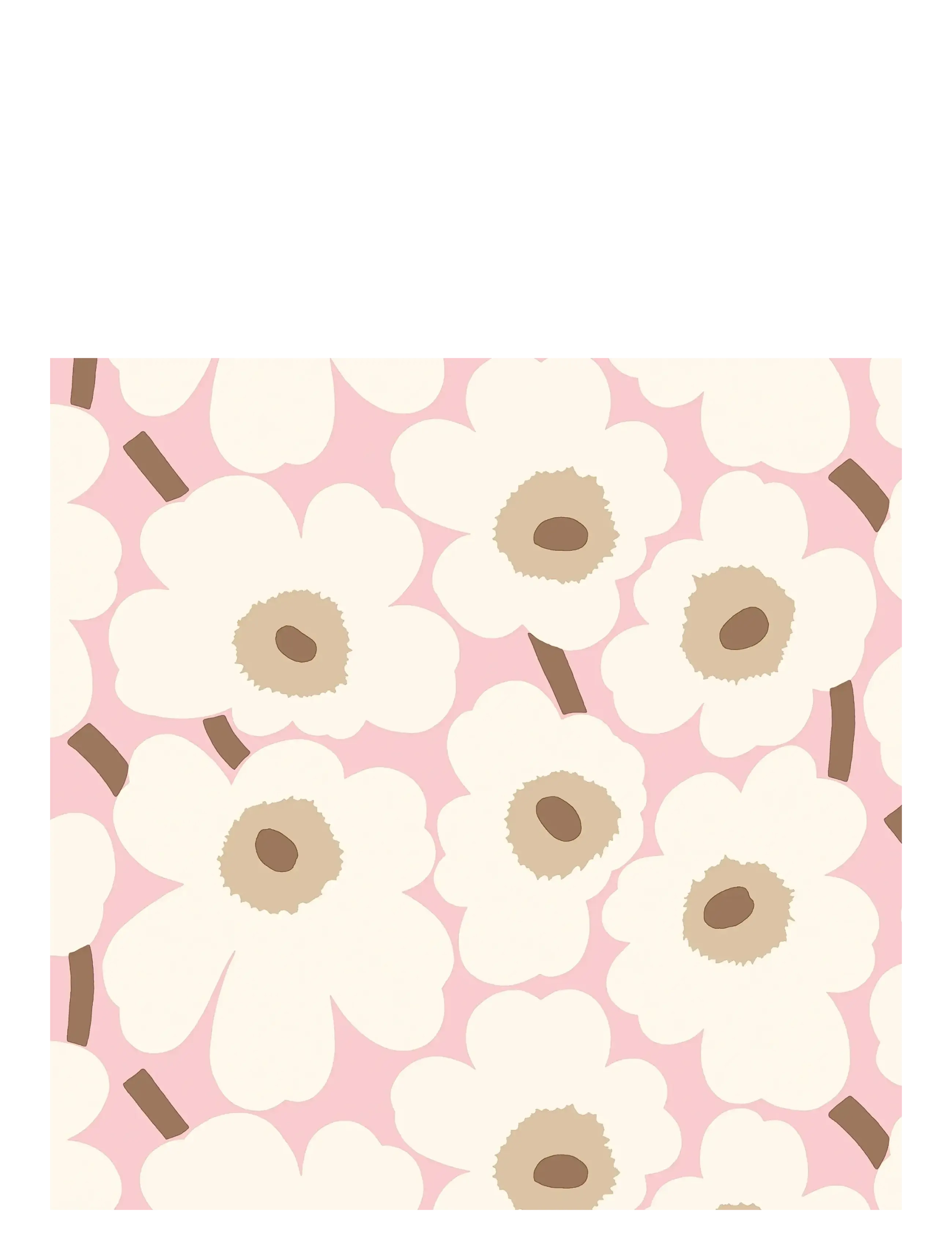 MARIMEKKO BY HAVI Marimekko Serviette Mini Unikko Pink - 33X33CM - Unisex