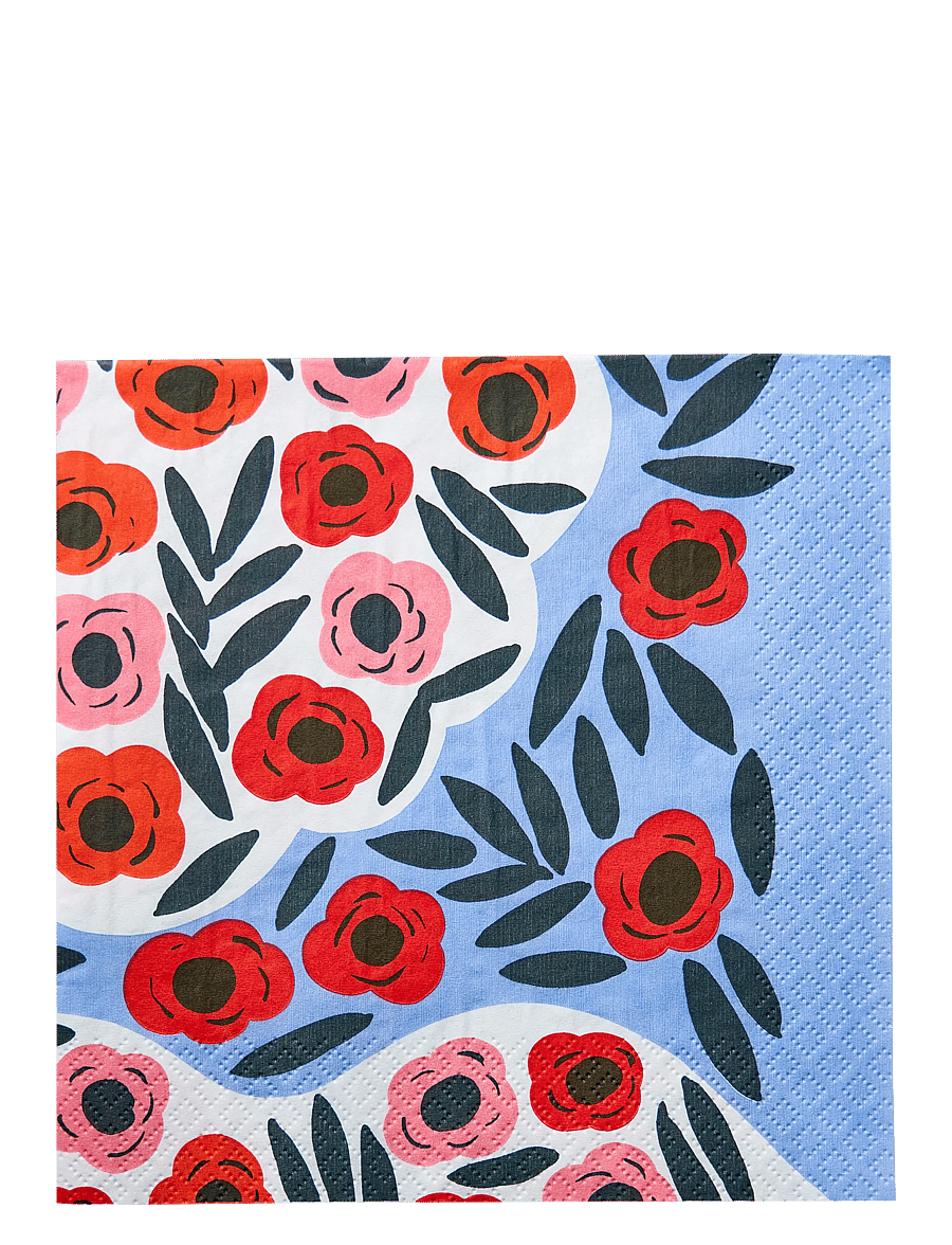 Marimekko by Havi - Marimekko napkin Ruukku - linased ja puuvillased salvrätikud - blue - 0
