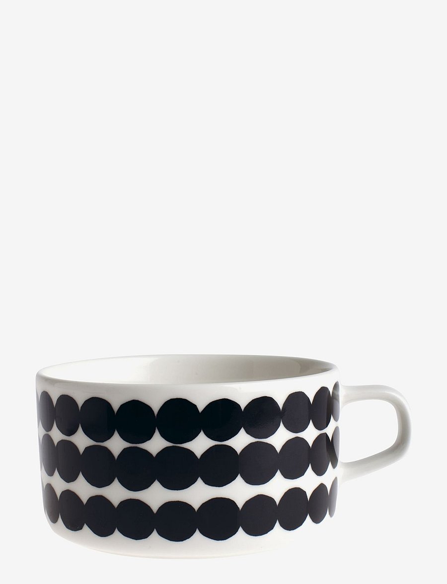 Marimekko Home - SIIRTOLAP. TEACUP 2,5 DL - kaffetassen - white,black/räsymatto - 1