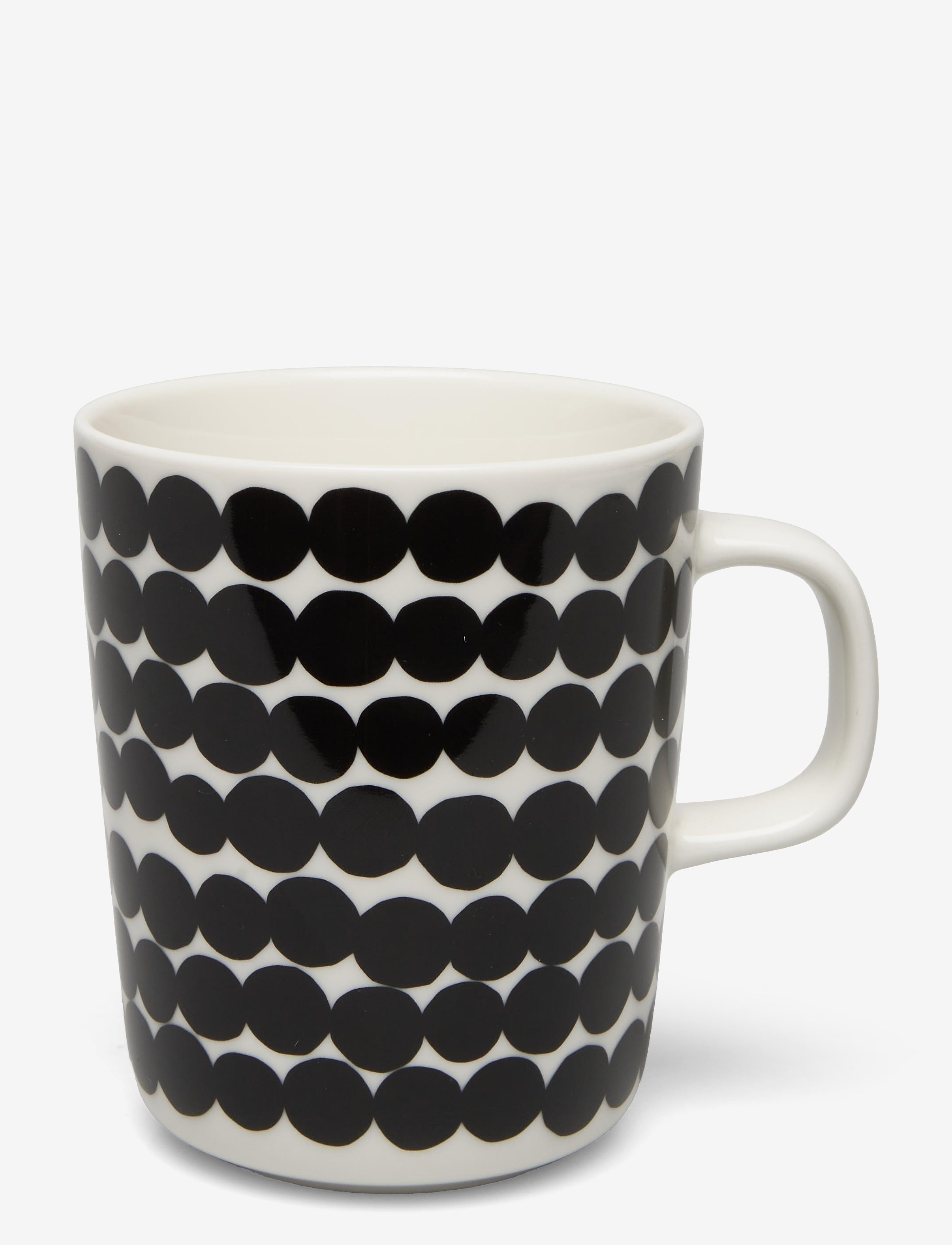 Marimekko Home Siirtolapuutarha Mug 2,5Dl, Coffee Kop, Sort, Str: 25 cl