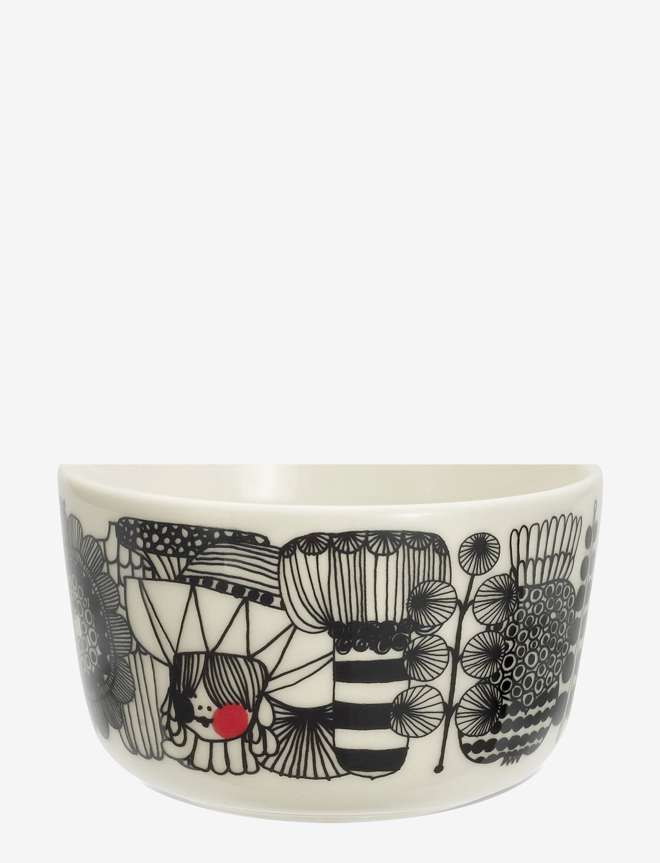 Marimekko Home - SIIRTOLAPUUTARHA BOWL 2,5DL - breakfast bowls - white,black,red - 0