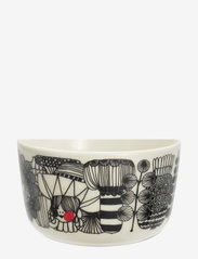 Marimekko Home - SIIRTOLAPUUTARHA BOWL 2,5DL - breakfast bowls - white,black,red - 0