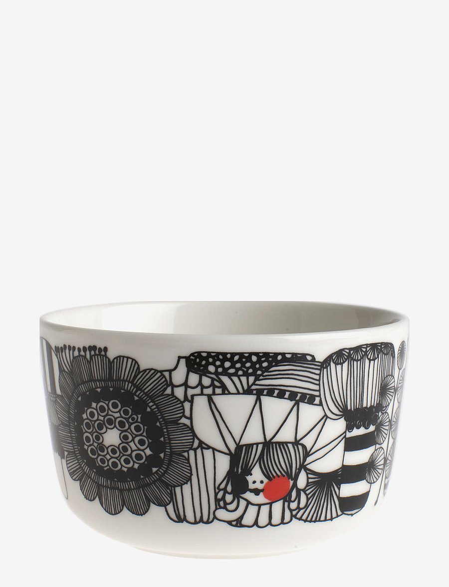 Marimekko Home - SIIRTOLAPUUTARHA BOWL 2,5DL - müslischalen - white,black,red - 2