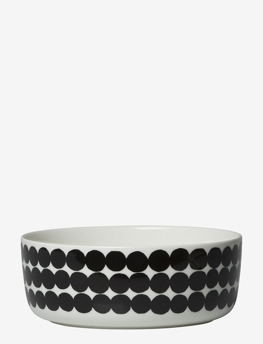 Marimekko Home - SIIRTOLAPUUTARHA BOWL 1,5L - servierschalen - white,black/räsymatto - 0