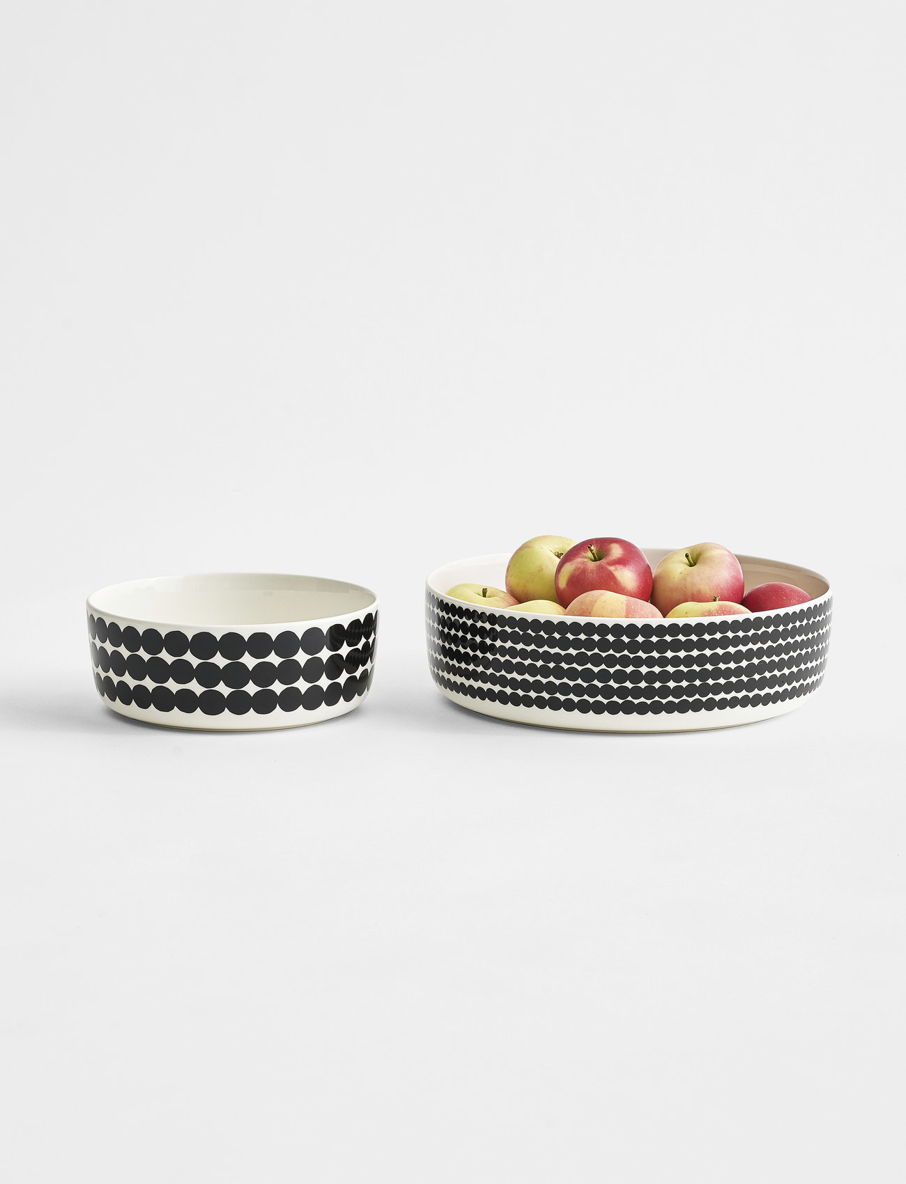Marimekko Home - SIIRTOLAPUUTARHA BOWL - serving bowls - white,black/räsymatto - 1