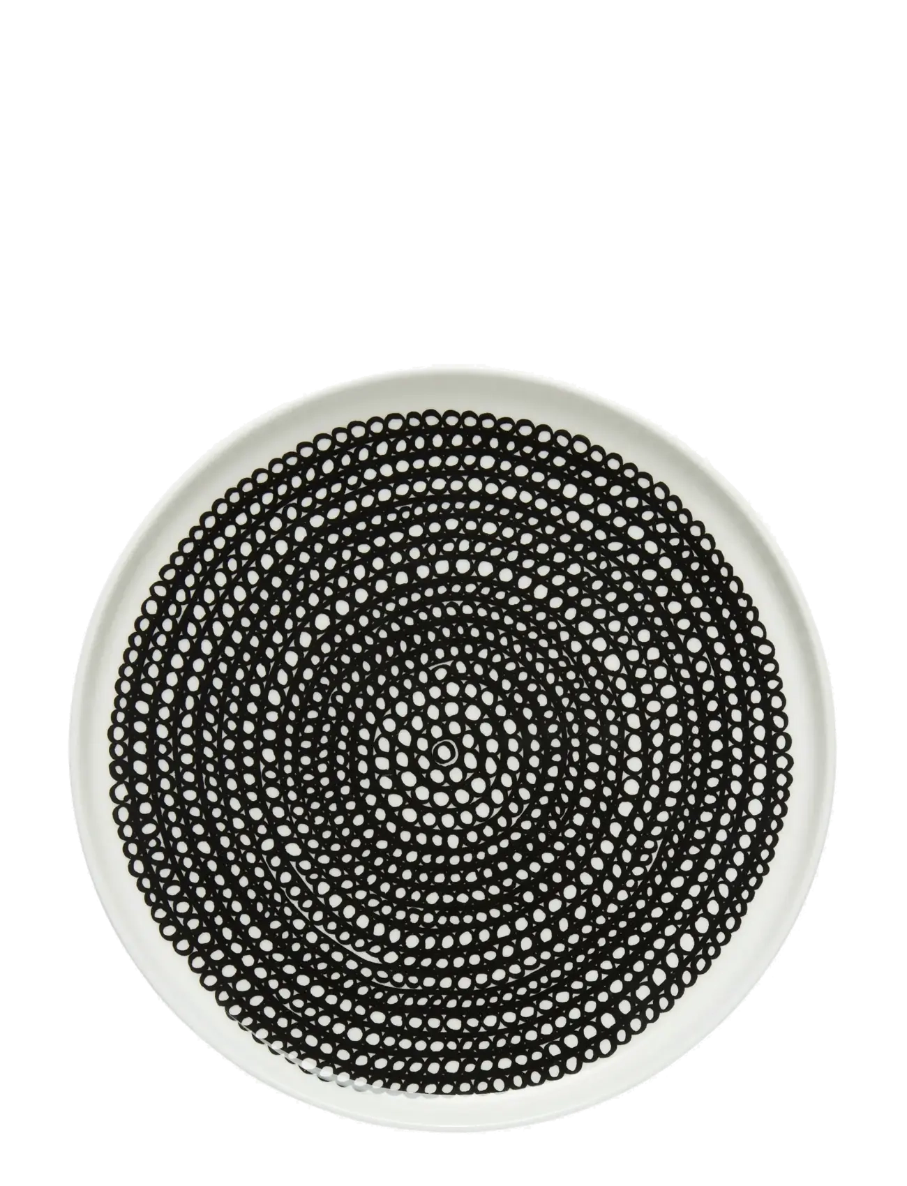 Marimekko Home SIIRTOLAPUUTARHA PLATE - Marimekko Home - WHITE,BLACK,BLACK / black