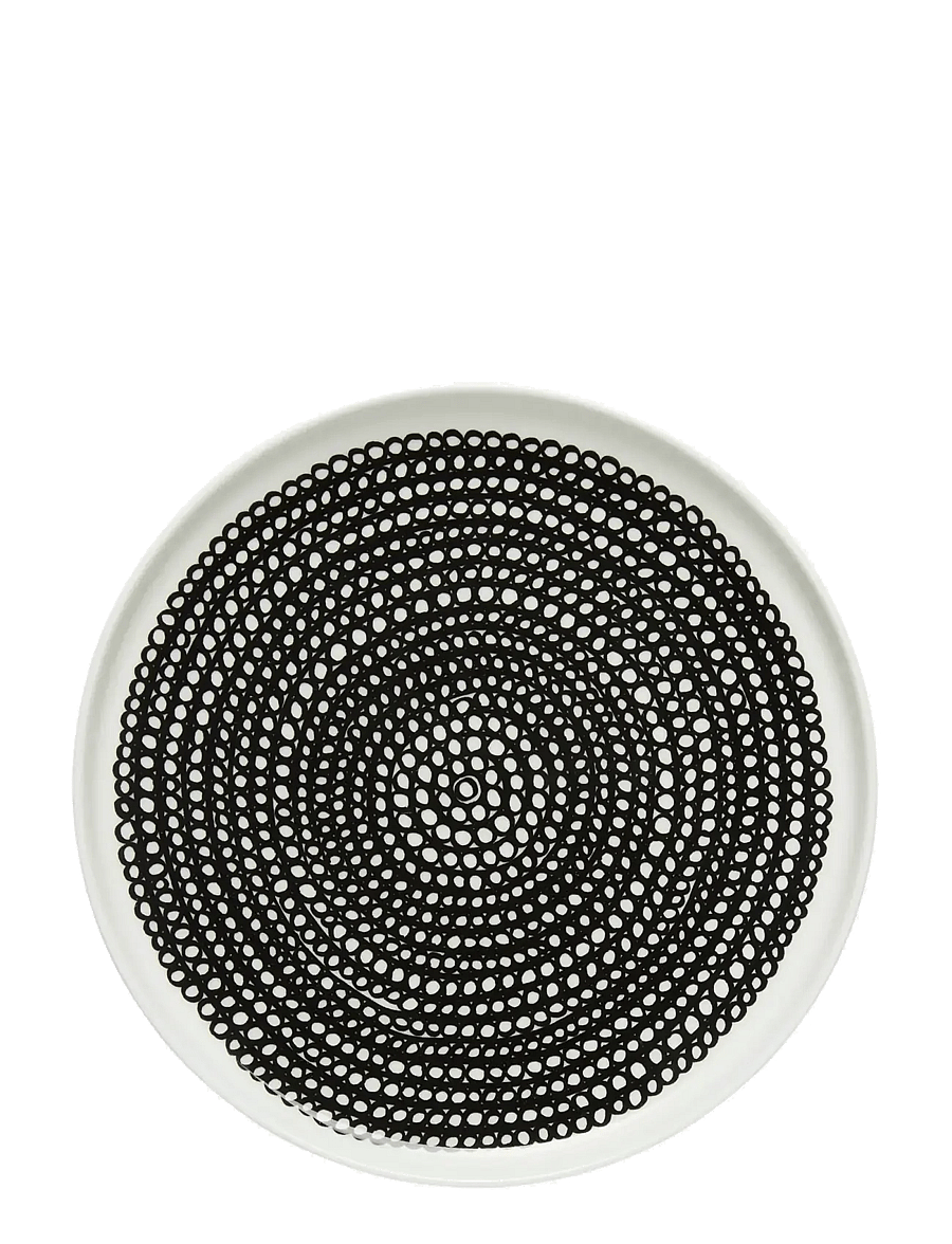 Marimekko Home - SIIRTOLAPUUTARHA PLATE - praetaldrikud - white,black,black - 1