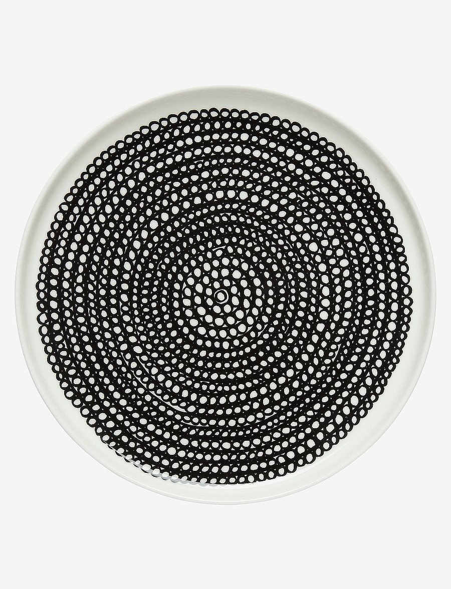 Marimekko Home - SIIRTOLAPUUTARHA PLATE - asietter - white,black,black - 1