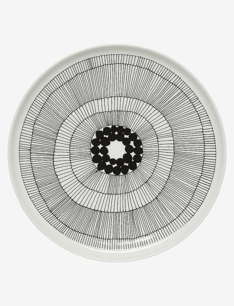Marimekko Home - SIIRTOLAPUUTARHA PLATE 25CM - praetaldrikud - white,black - 1