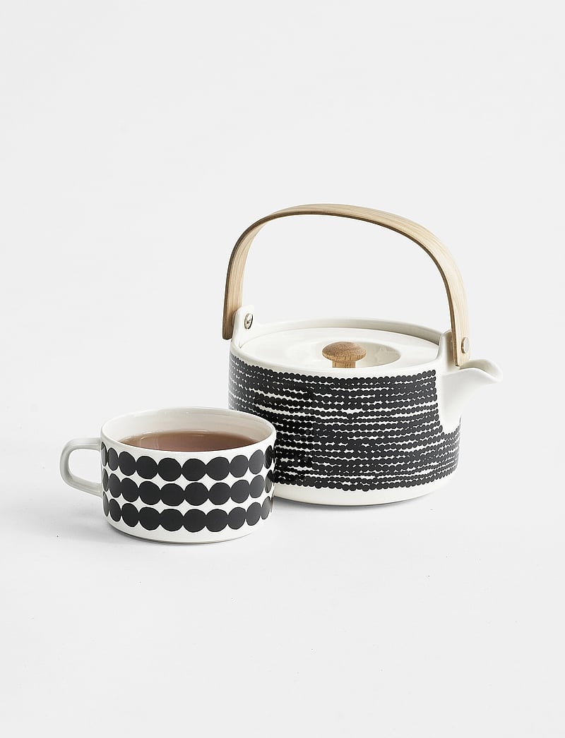 Marimekko Home - SIIRTOLAPUUTARHA TEAPOT 7DL - teekannud - white, black - 1