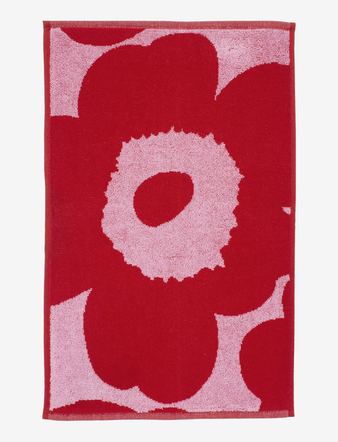 Marimekko Home - UNIKKO GUEST TOWEL 30X50CM - de laveste prisene - pink/ red - 0