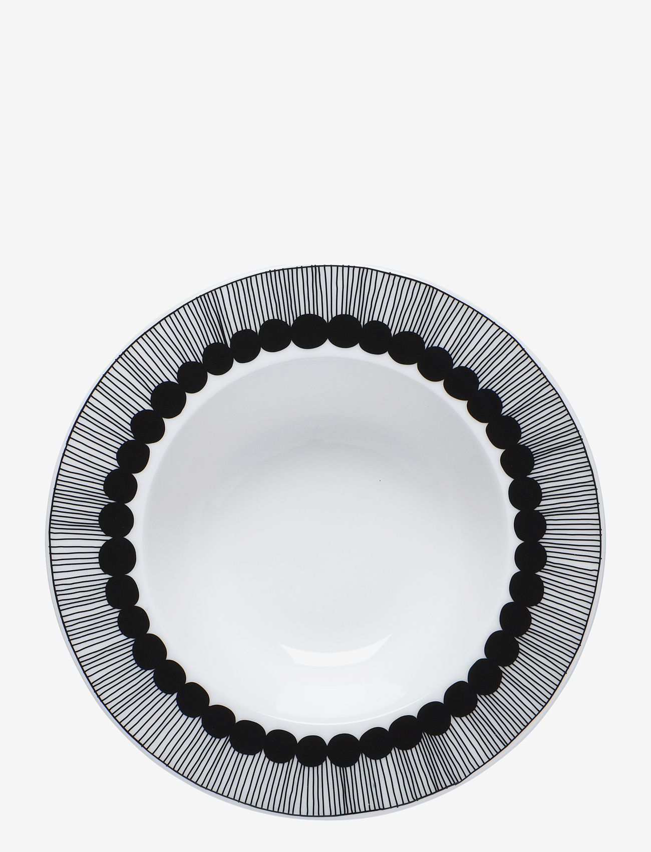 Marimekko Home - SIIRTOLAP. DEEP PLATE 2,5 DL - pastataldrikud - white, black - 2