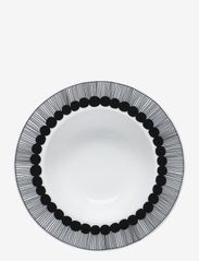 Marimekko Home - SIIRTOLAPUUTARHA DEEP PLATE - nudelteller - white, black - 1