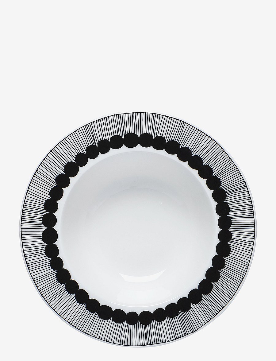 Marimekko Home - SIIRTOLAP. DEEP PLATE 2,5 DL - madalaimad hinnad - white, black - 1