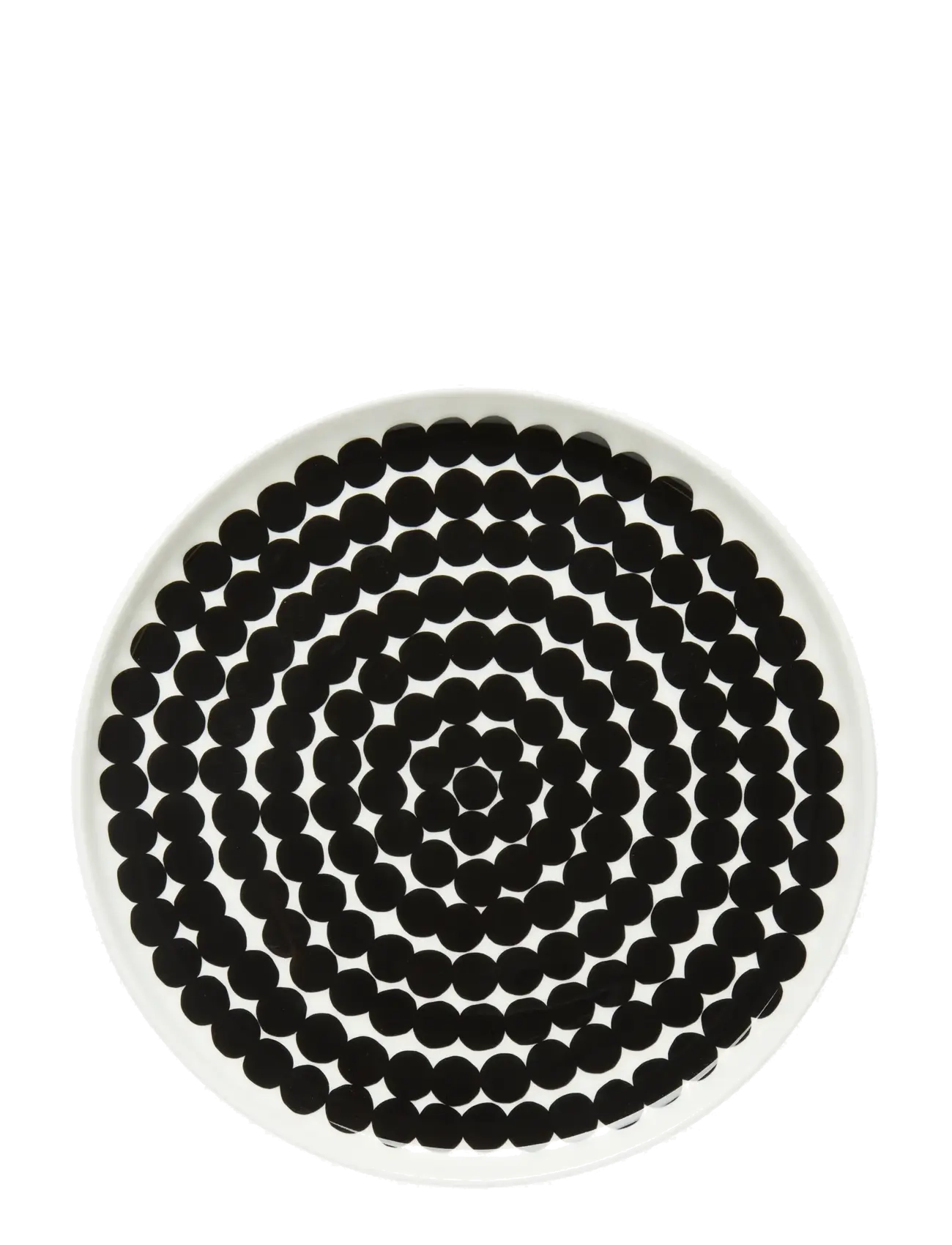 Marimekko Home SIIRTOLAPUUTARHA PLATE 20CM - Asietter - WHITE, BLACK / black
