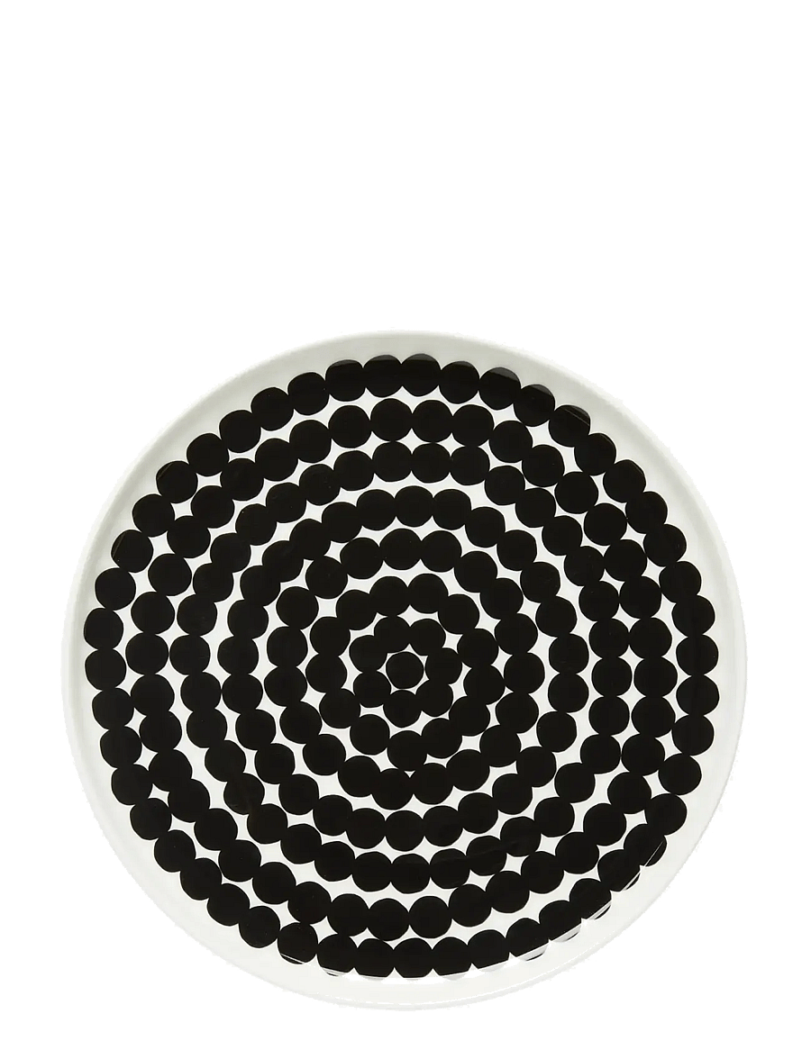 Marimekko Home - SIIRTOLAPUUTARHA PLATE 20CM - väikesed taldrikud - white, black - 1