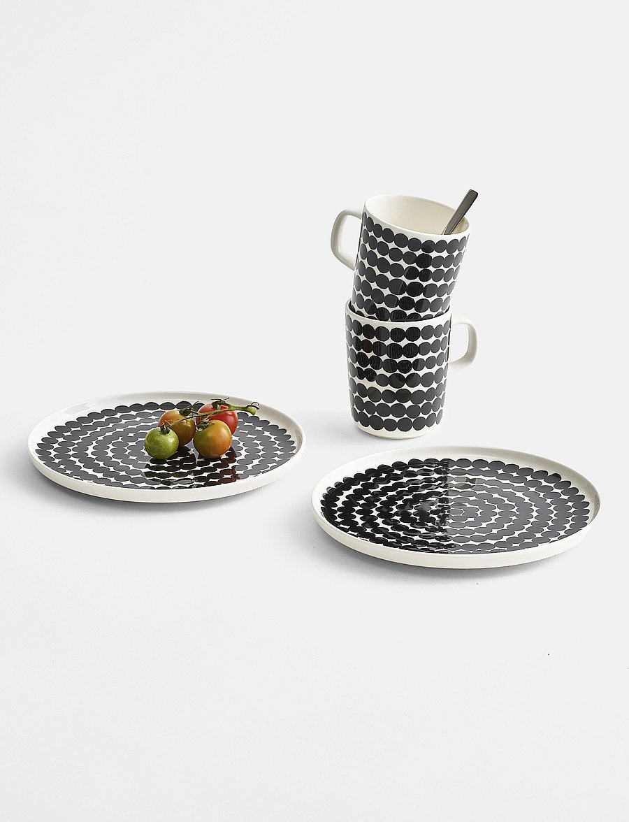 Marimekko Home - SIIRTOLAPUUTARHA PLATE 20CM - madalaimad hinnad - white, black - 1