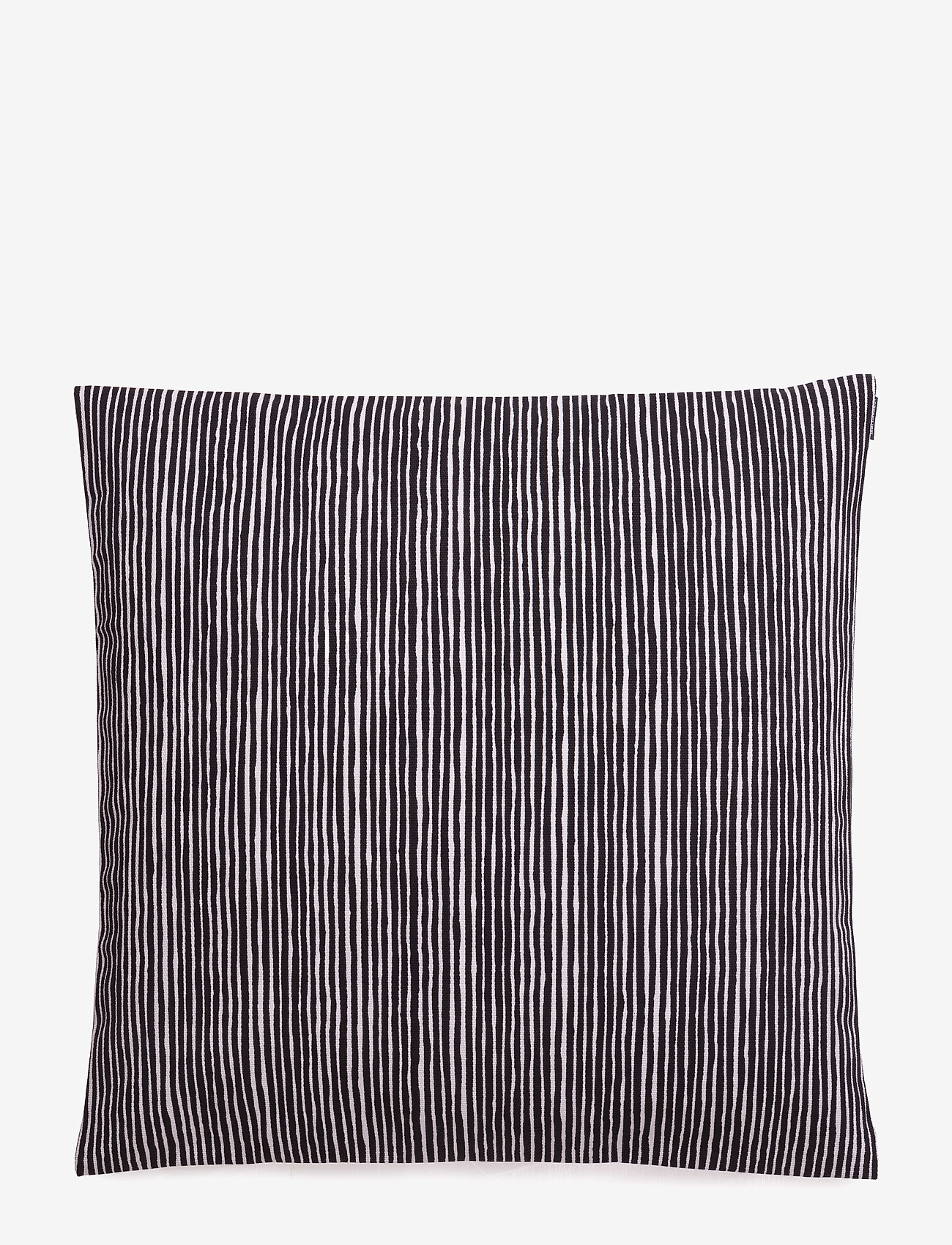 Marimekko Home - VARVUNRAITA CUSHION COVER - cushion covers - black, white - 0