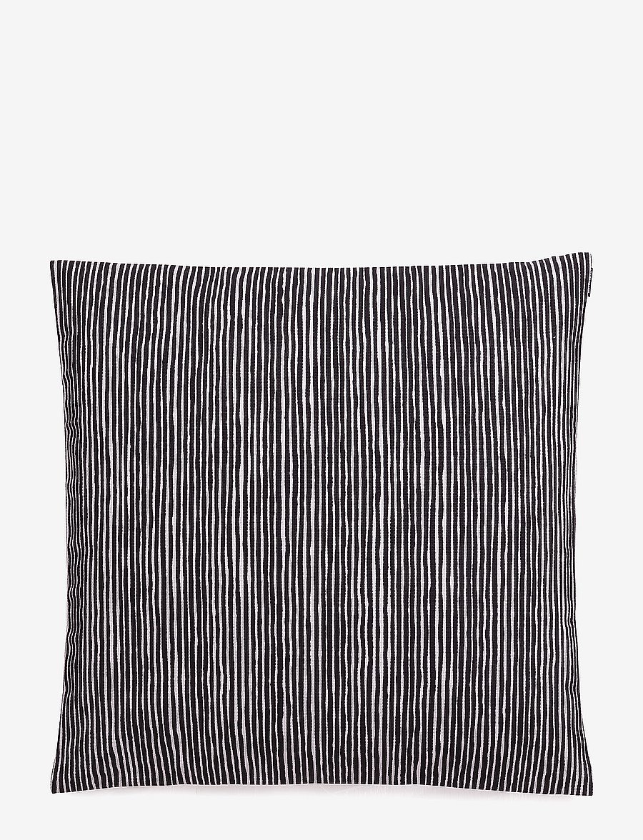 Marimekko Home - VARVUNRAITA CUSHION COVER - kissenbezüge - black, white - 0