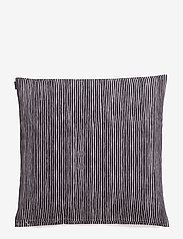 Marimekko Home - VARVUNRAITA CUSHION COVER - cushion covers - black, white - 1