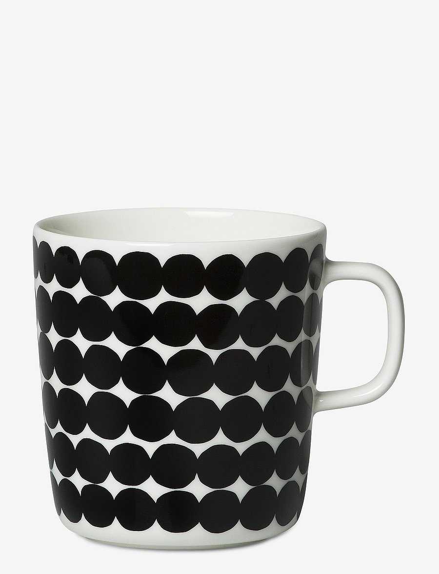 Marimekko Home - SIIRTOLAPUUTARHA MUG 4 DL - arbatos puodeliai - white, black - 1