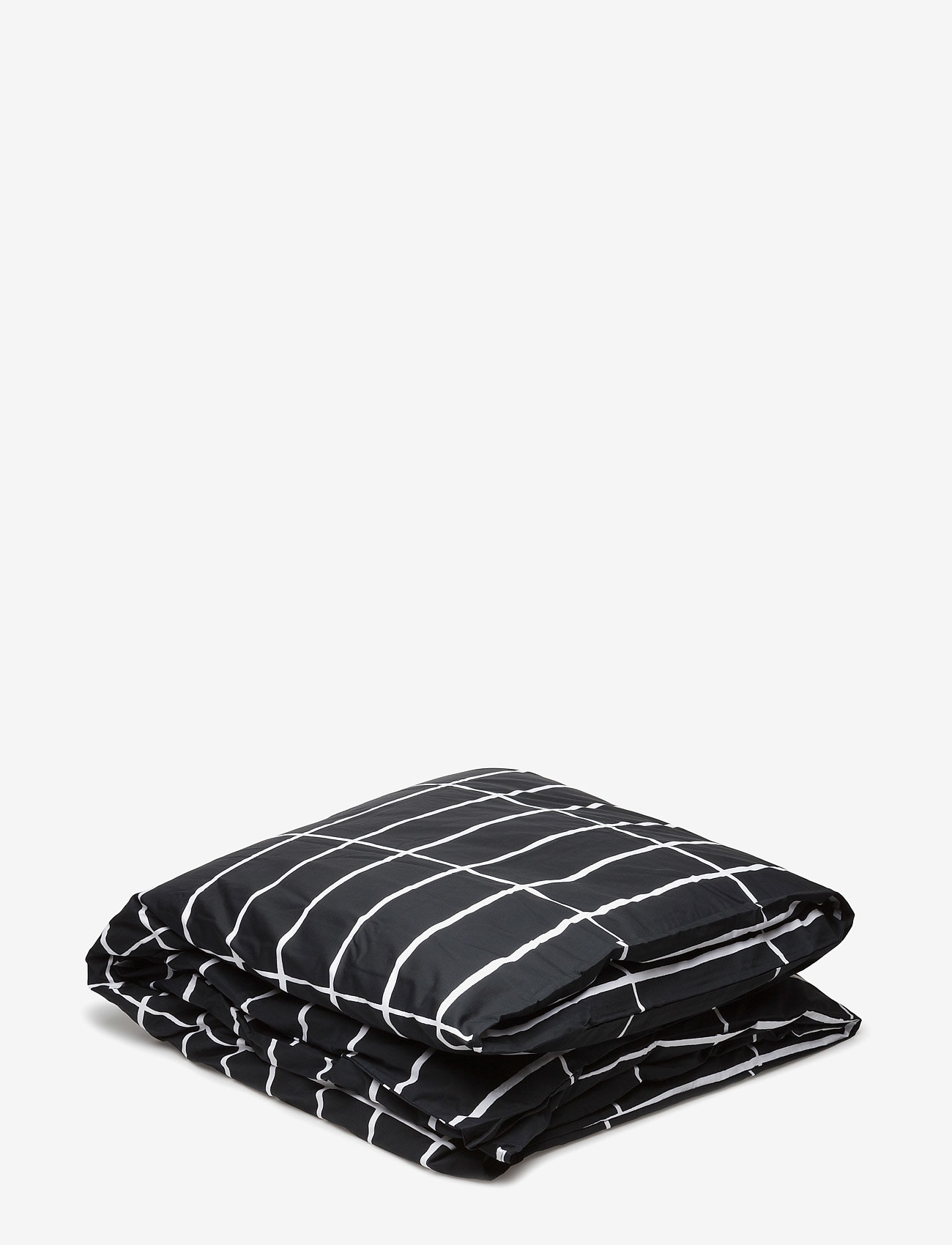 Marimekko Home TIILISKIVI DUVET COVER - Påslakan - BLACK, WHITE / black