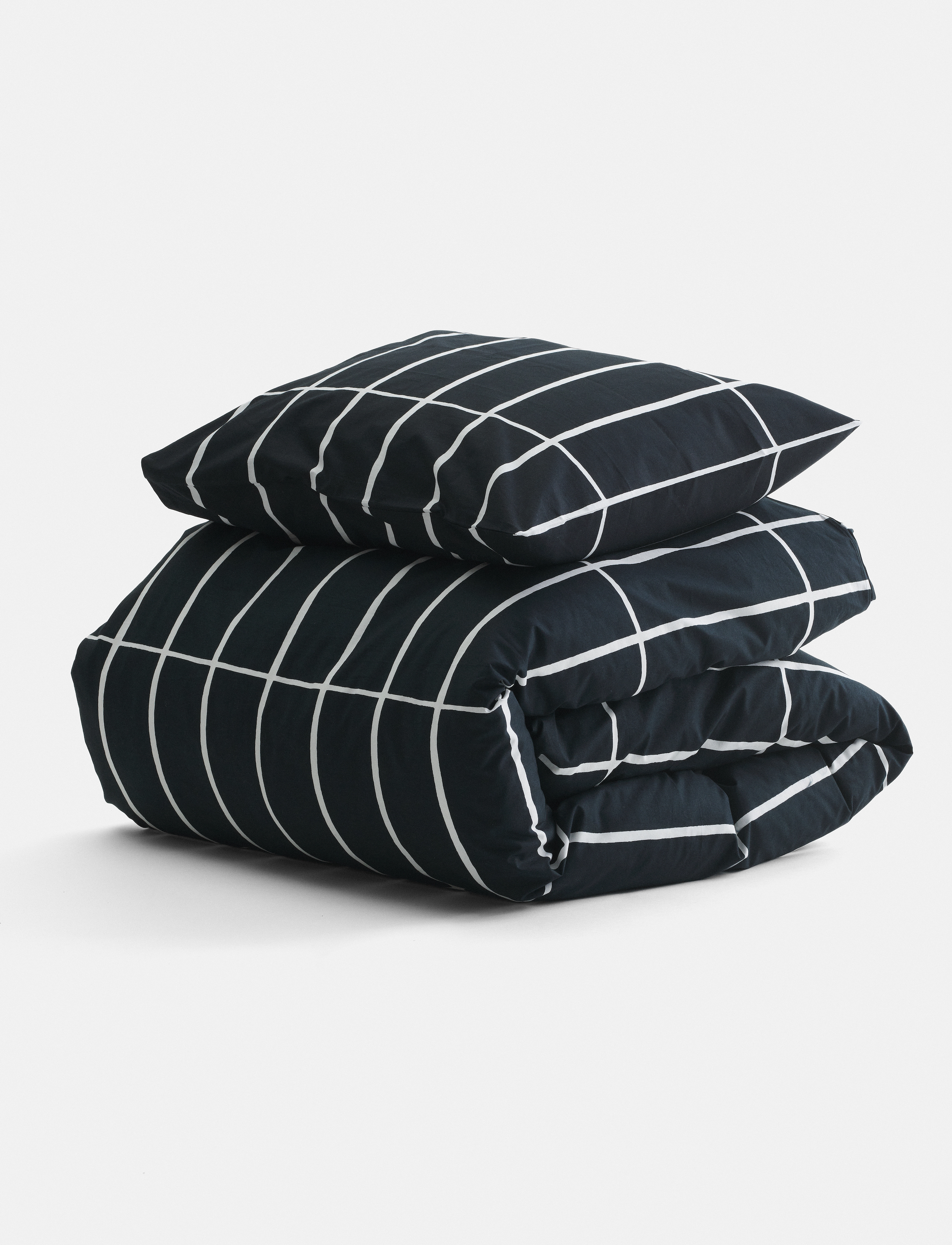 Marimekko Home Tiiliskivi Duvet Cover, 240X220 cm, Bedtextiles, Schwarz - Covers, Homeware