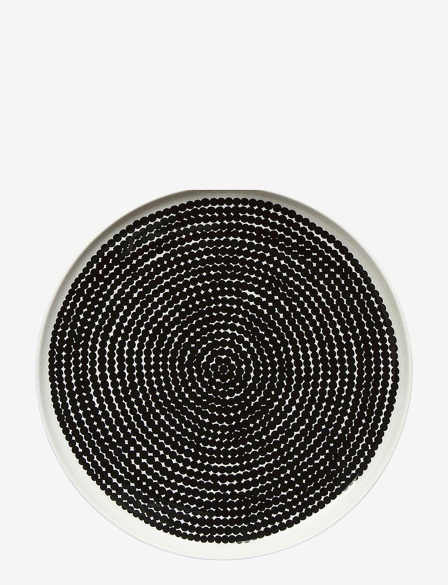 Marimekko Home - RÄSYMATTO PLATE 25 CM - praetaldrikud - white, black - 1