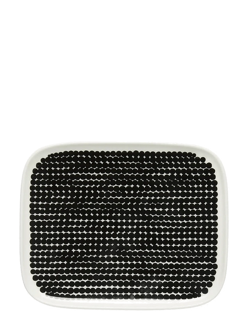 Marimekko Home - RÄSYMATTO PLATE 15X12 CM - talerze obiadowe - white, black - 1