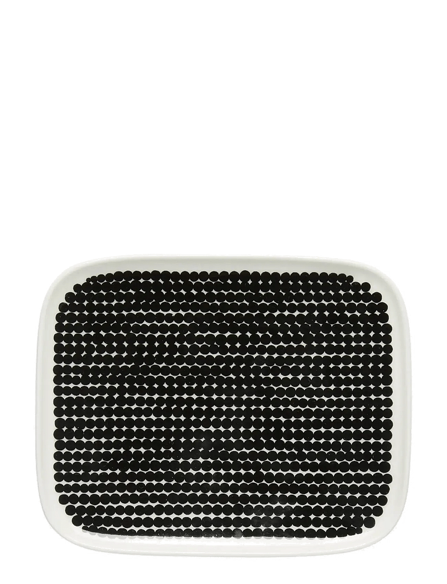 Marimekko Home - RÄSYMATTO PLATE 15X12 CM - speiseteller - white, black - 1