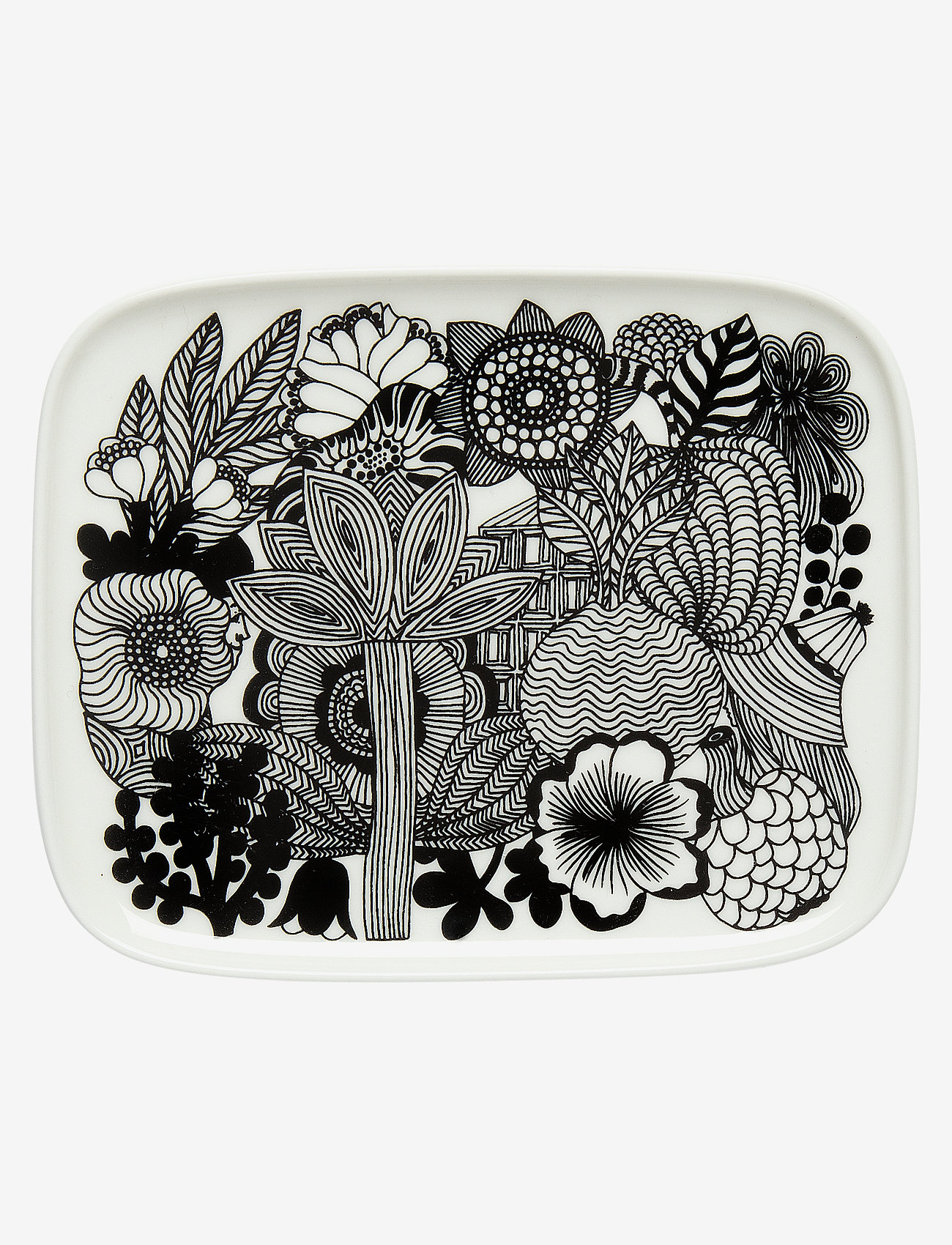 Marimekko Home - SIIRTOLAPUUTARHA PLATE - mažiausios kainos - white, black - 0