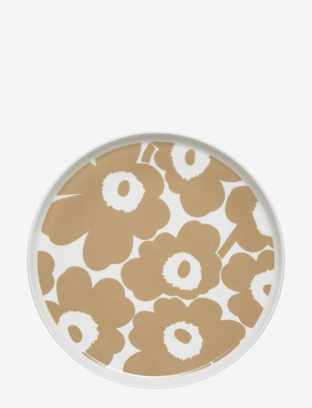 Marimekko Home - UNIKKO PLATE 25CM - dinner plates - white, beige - 0