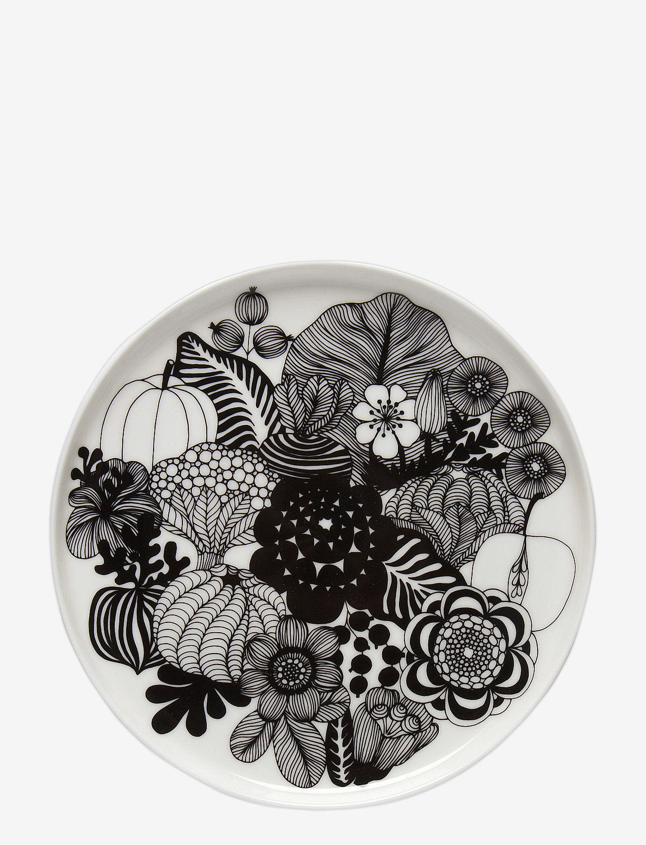 Marimekko Home - SIIRTOLAPUUTARHA PLATE 20CM - osta hinnan perusteella - white, black - 0