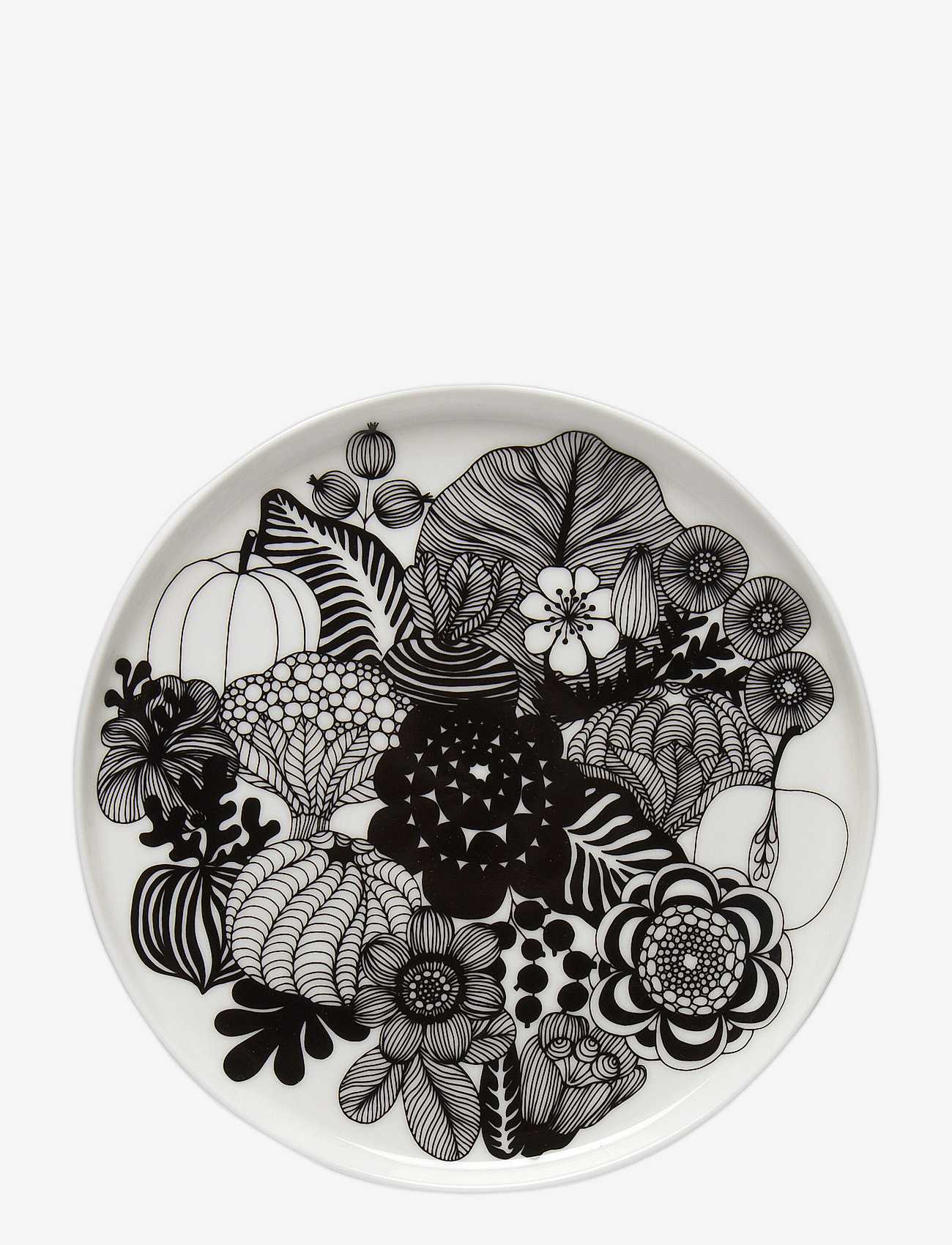 Marimekko Home - SIIRTOLAPUUTARHA PLATE 20CM - lägsta priserna - white, black - 0