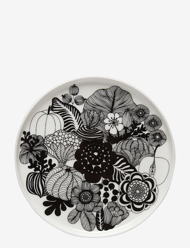 Marimekko Home - SIIRTOLAPUUTARHA PLATE 20CM - osta hinnan perusteella - white, black - 0