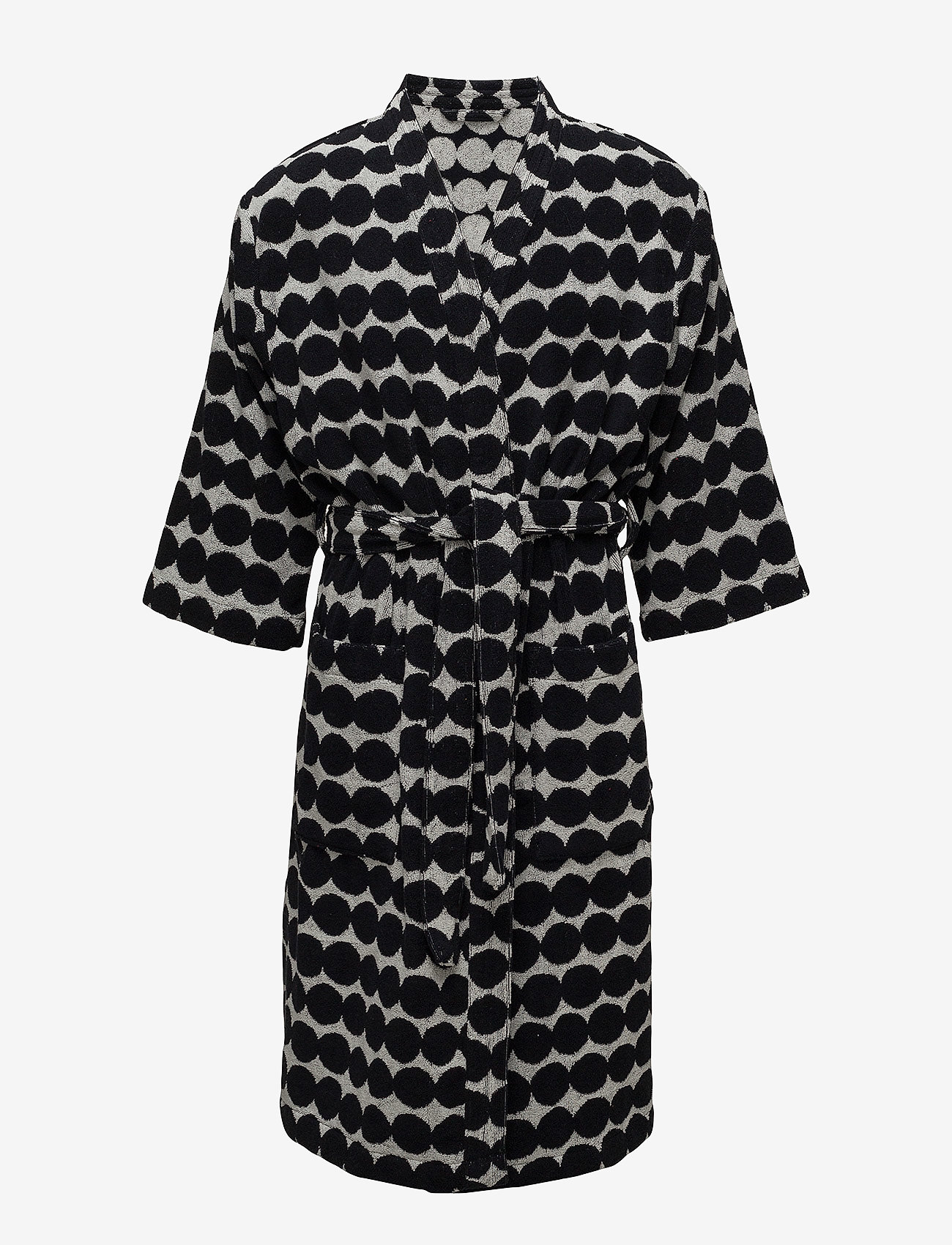 Marimekko Home RÄSYMATTO BATHROBE -  - WHITE, BLACK / black