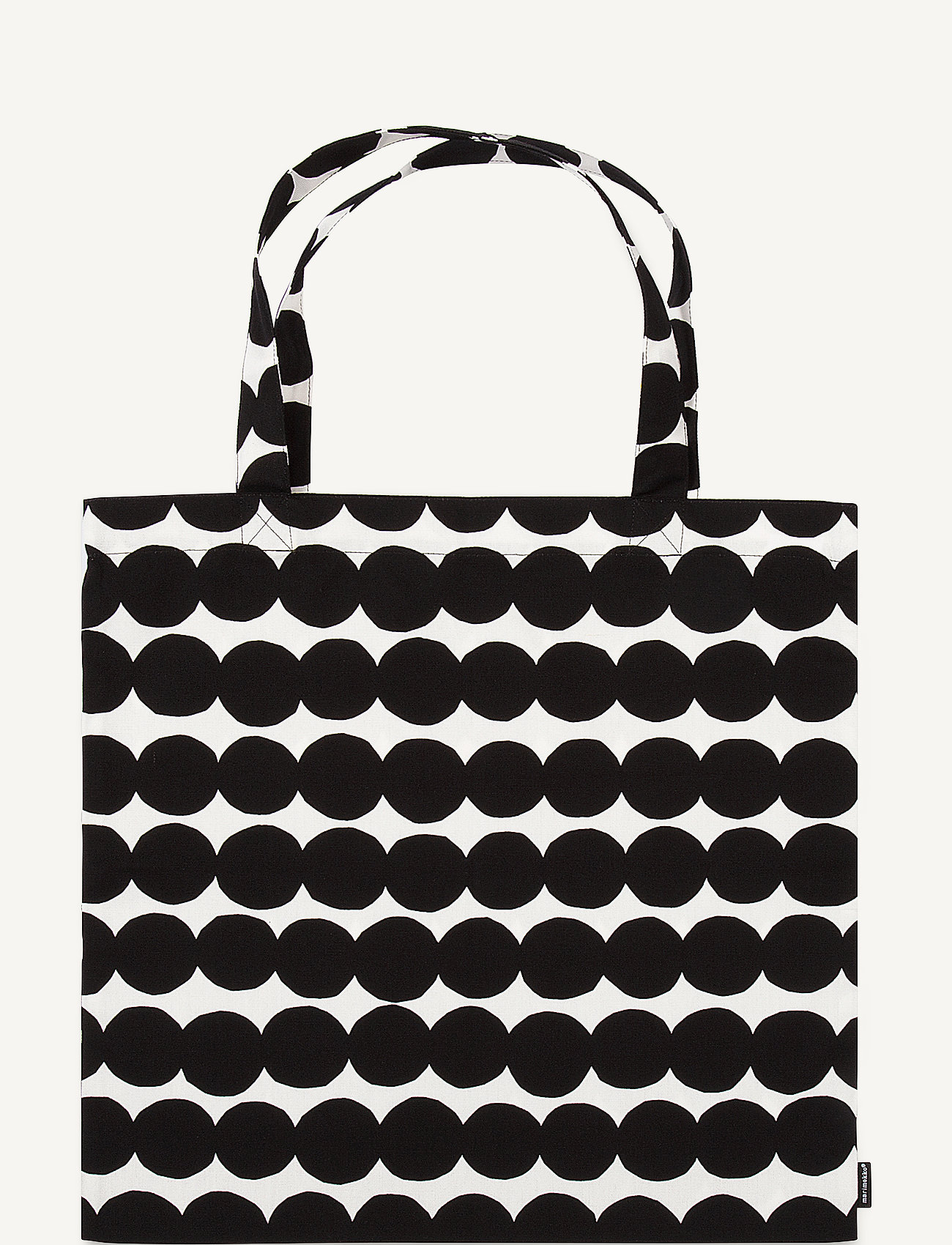Marimekko Home - RSYMATTO BAG 44X43 CM - tote-stiilis kotid - white, black - 0