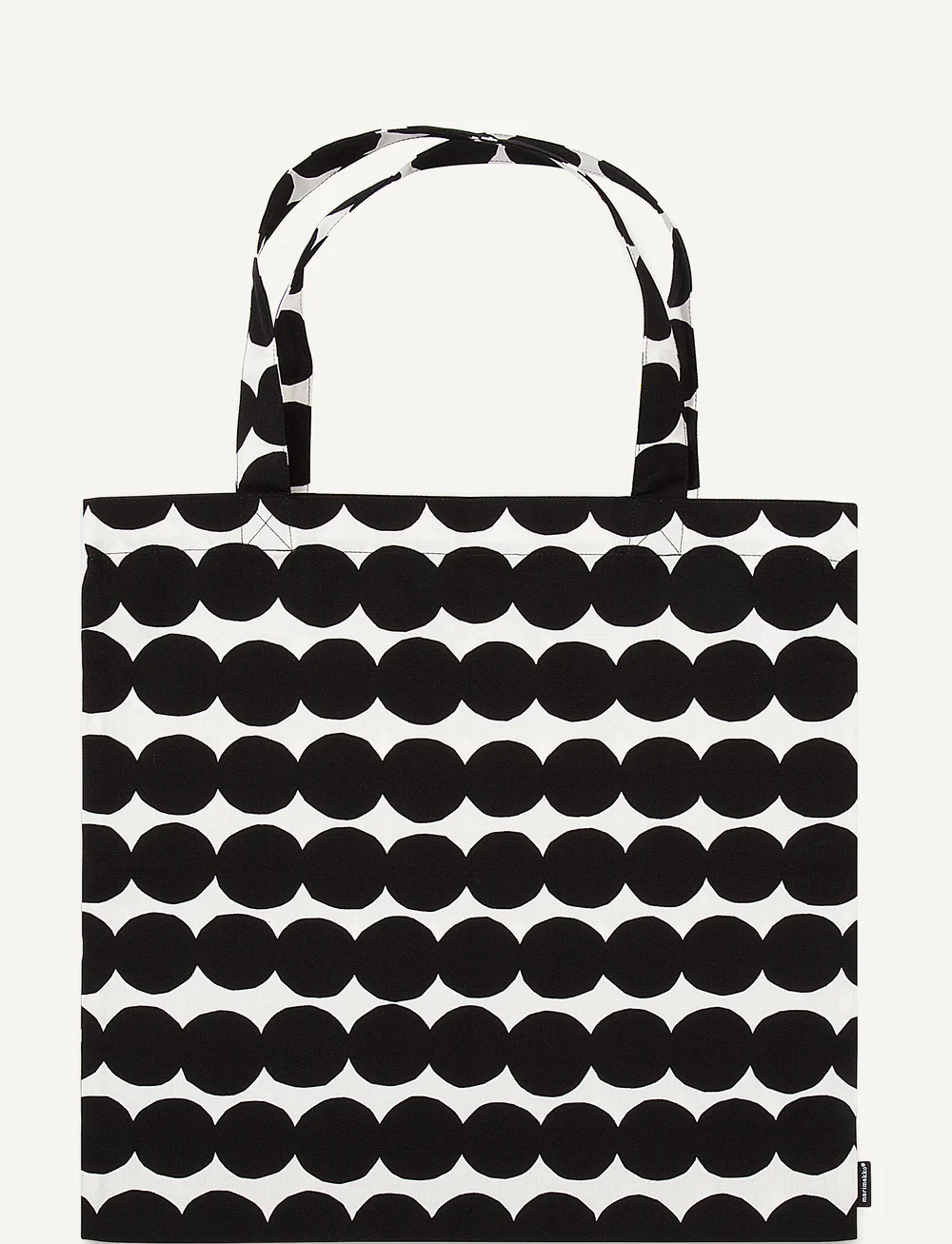Marimekko Home - RSYMATTO BAG 44X43 CM - tote bags - white, black - 1