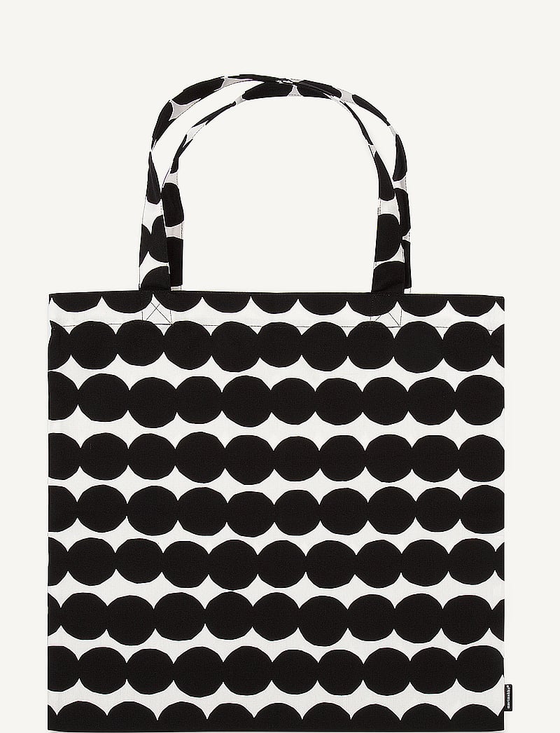 Marimekko Home - RSYMATTO BAG 44X43 CM - tote-stiilis kotid - white, black - 1